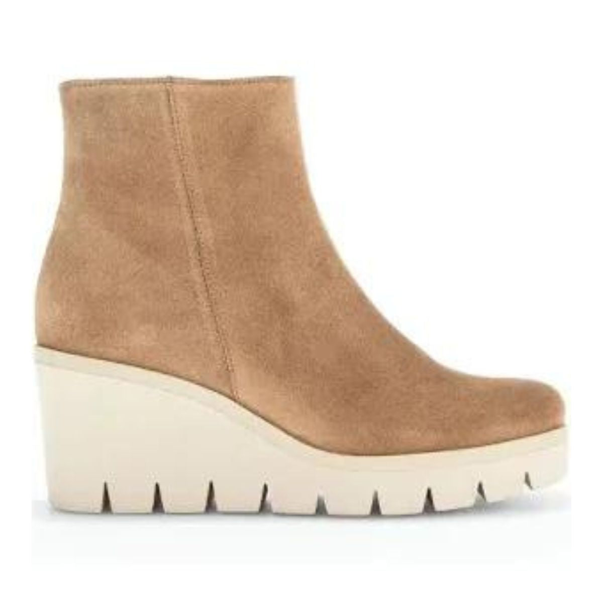 Gabor Suede Wedge Boot in Lion