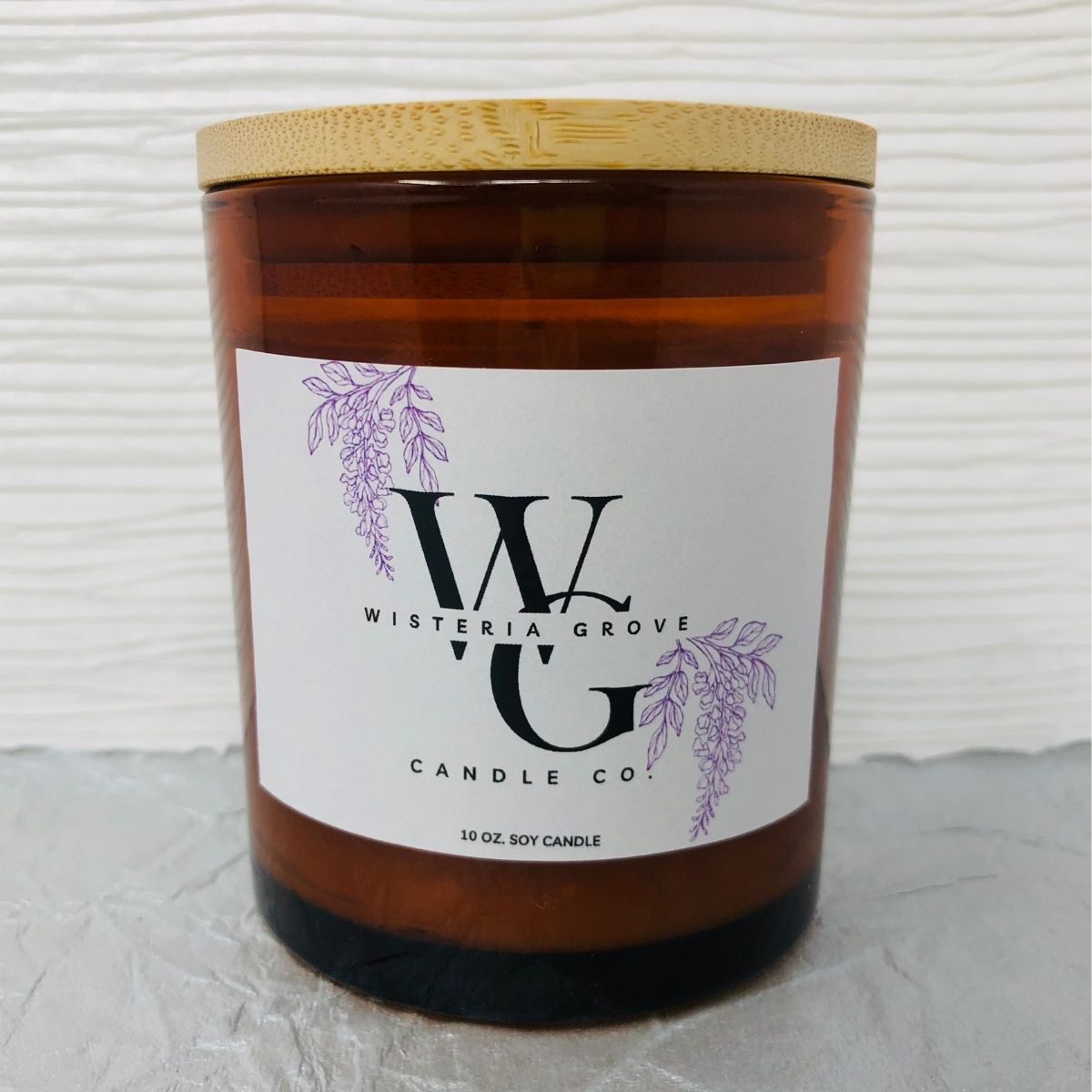 Wisteria Grove Candle 10oz in Brown