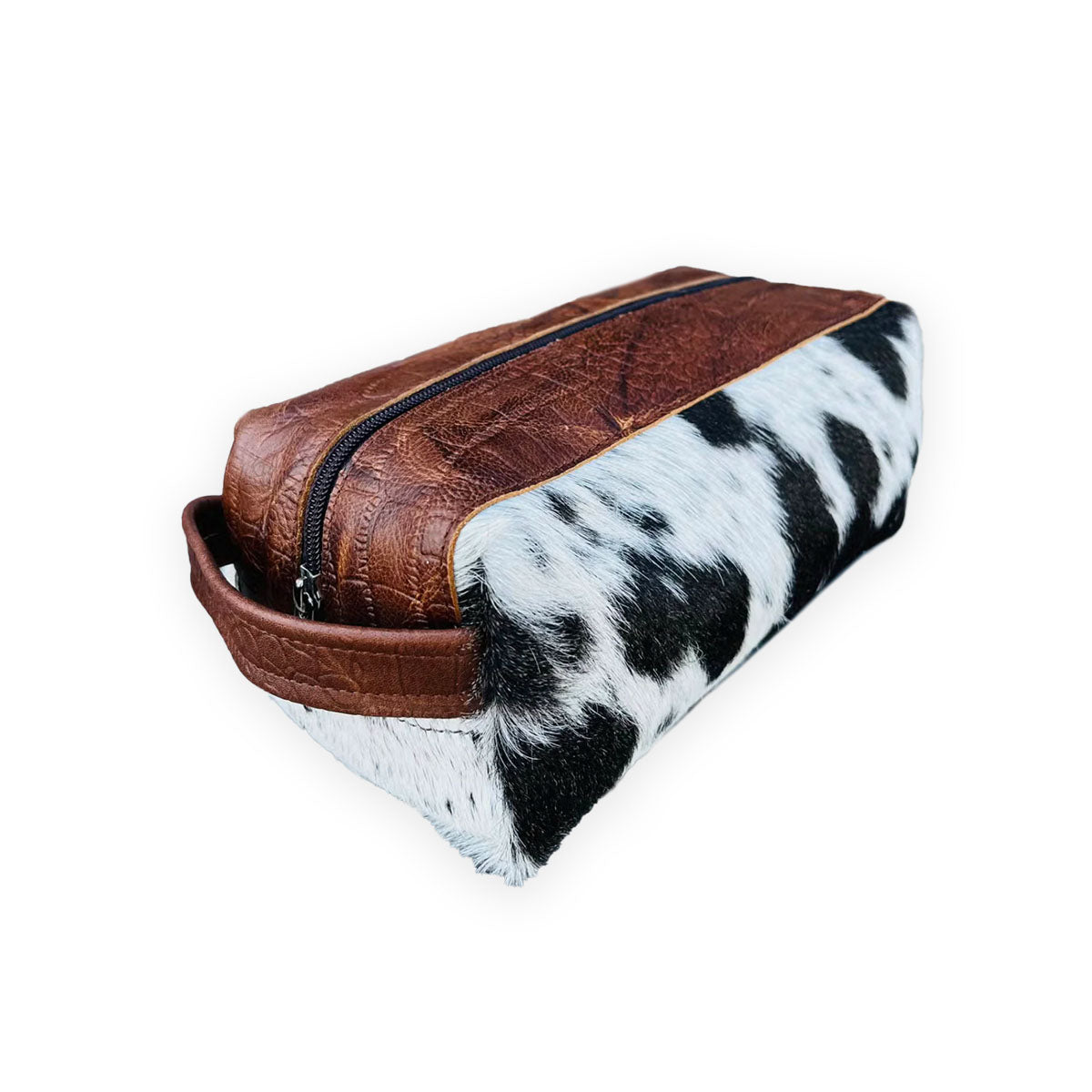 Leather & Cowhide Kit Bag - Toiletry - Shaving Kit