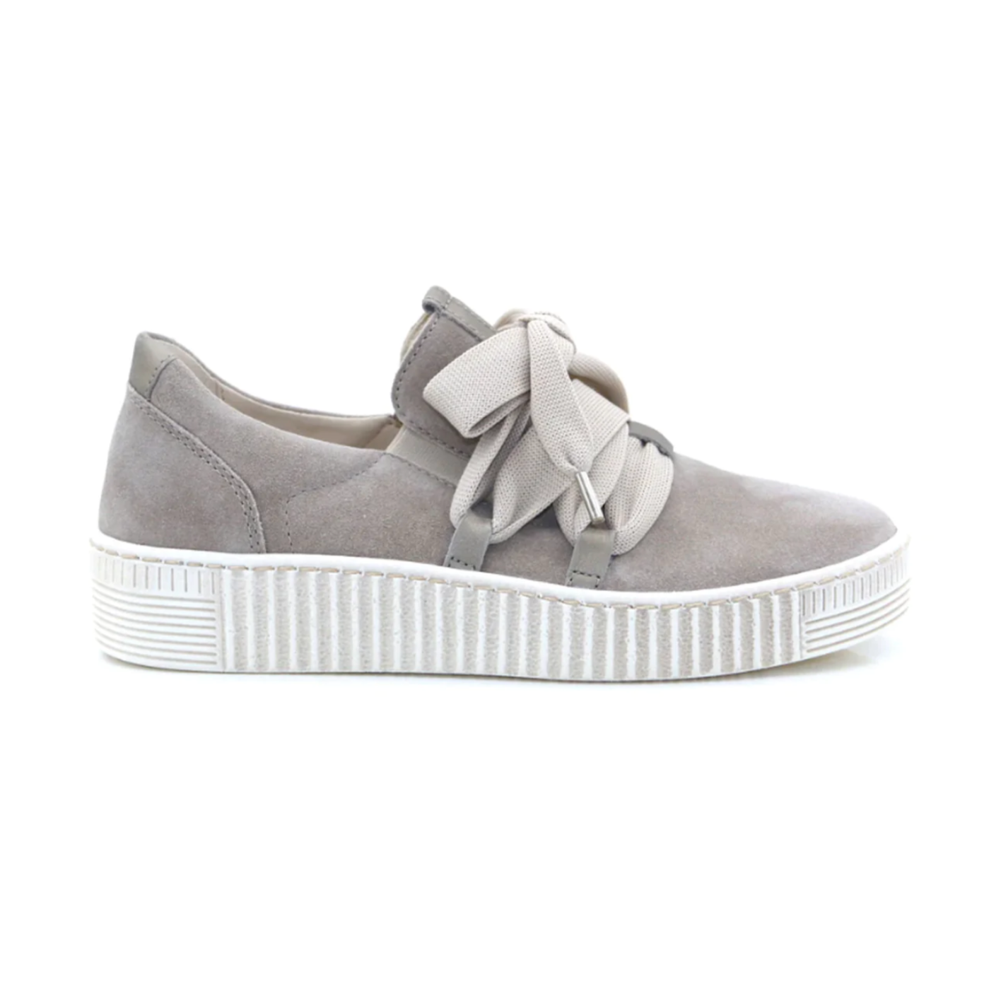 Gabor Ribbon Lace-Up Sneaker Grey