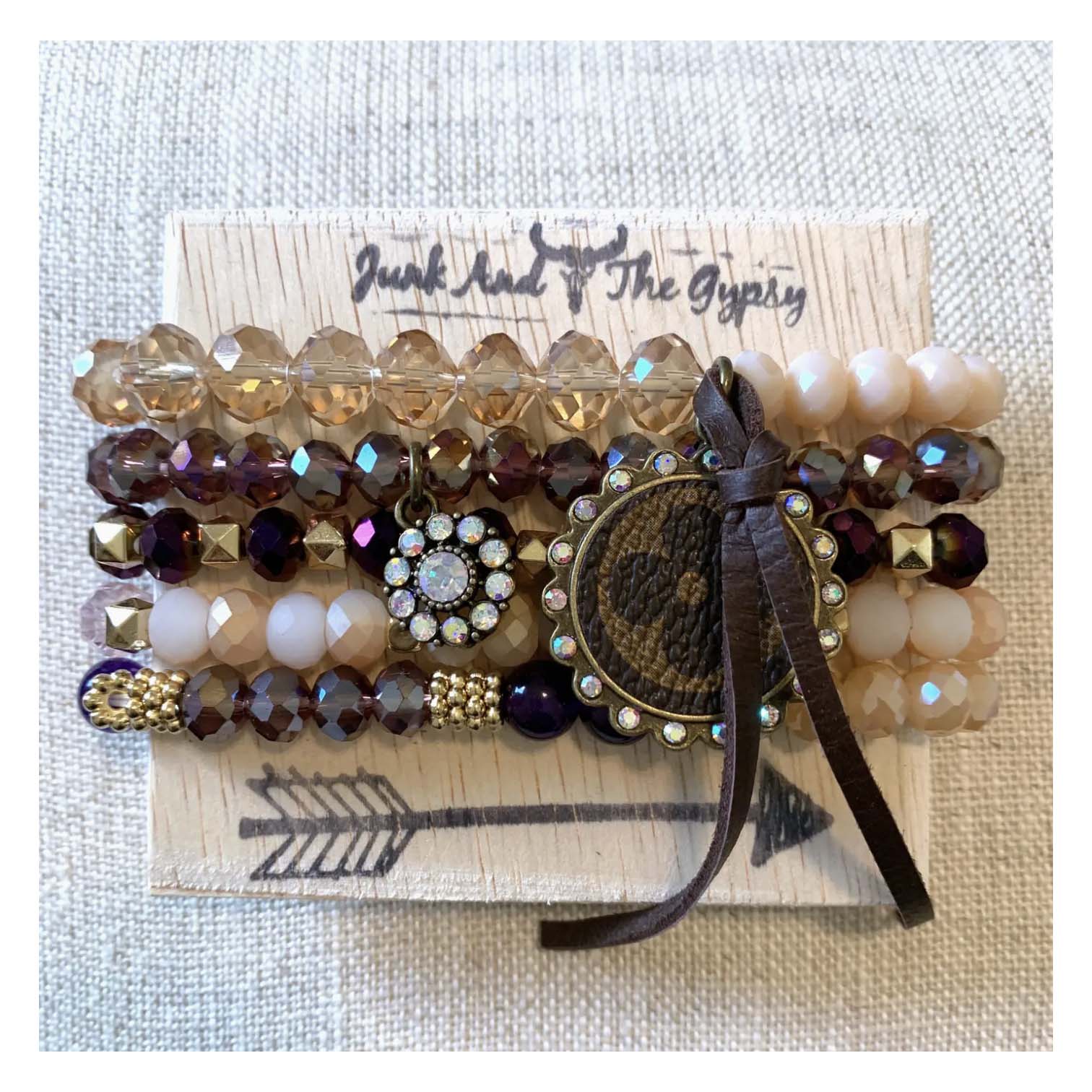 Junk And The Gypsy Purple Passion Stacked Bracelet