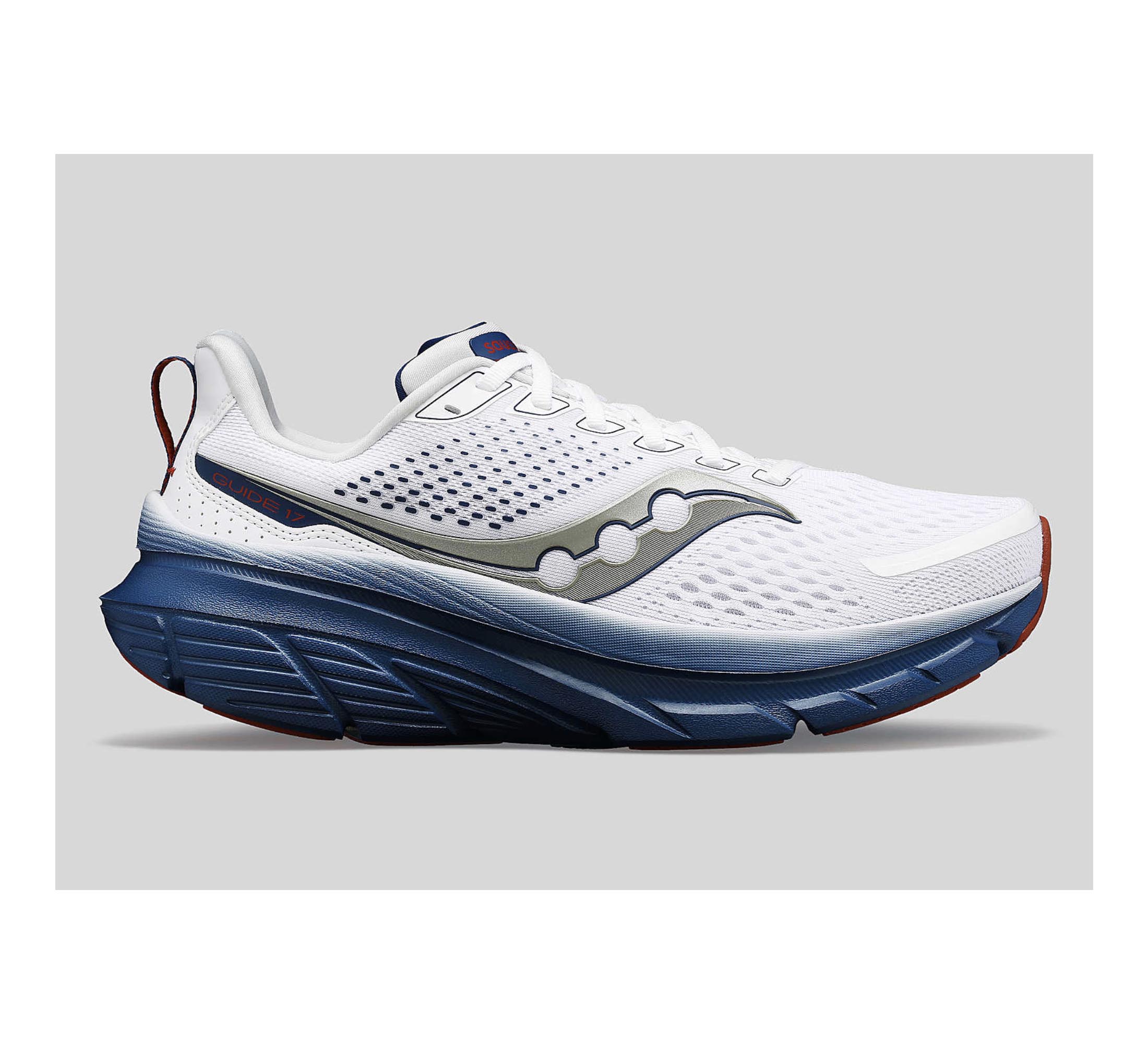 Saucony Men's Guide 17 White/Navy
