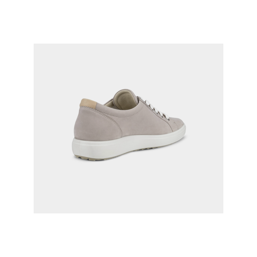 ECCO Soft 7 Sneaker Leather Gray Rose