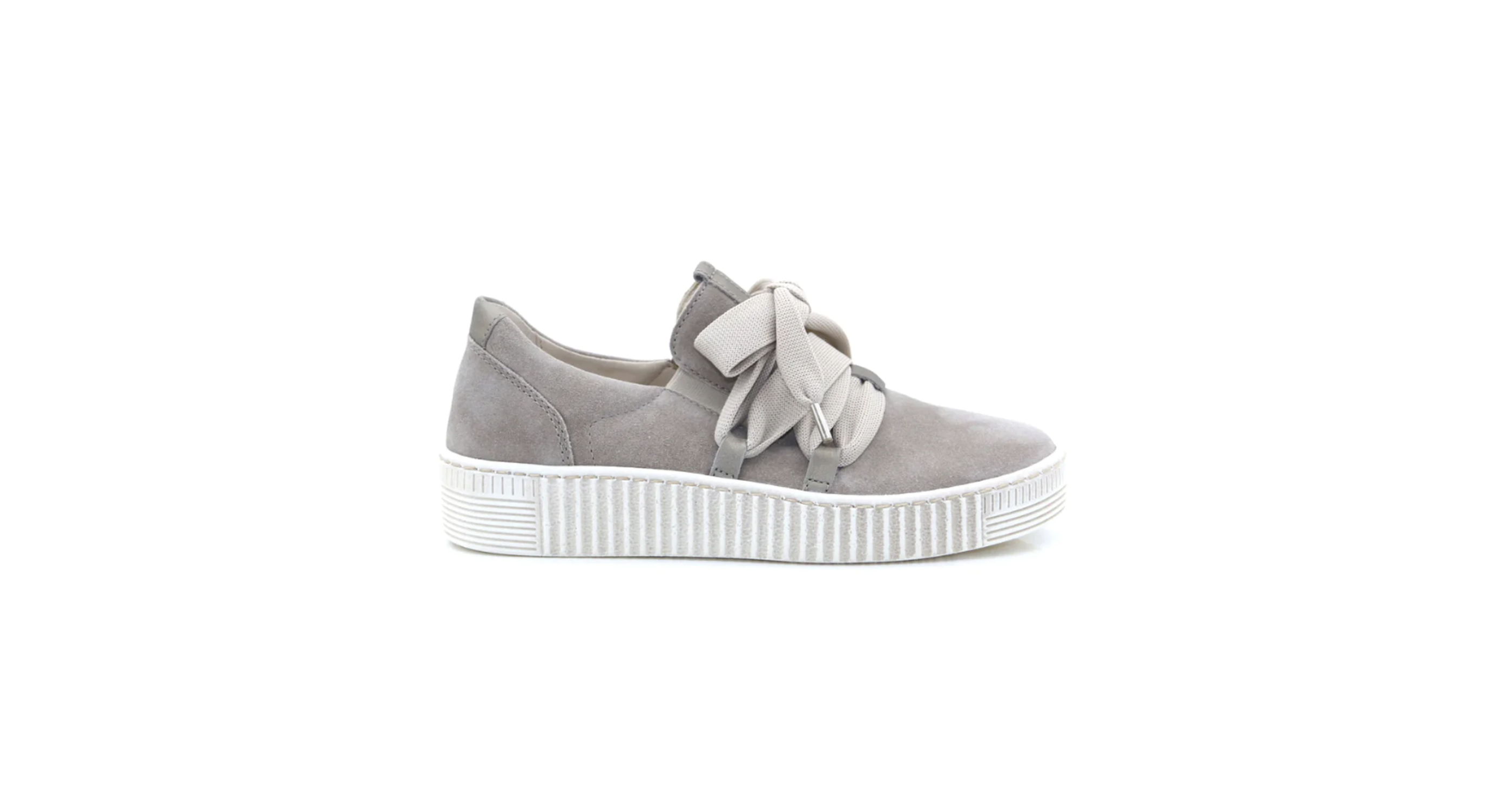 Gabor Ribbon Lace-Up Sneaker Grey