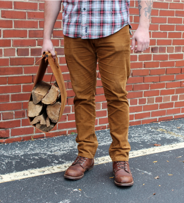 Wolf River Leather Log Carrier