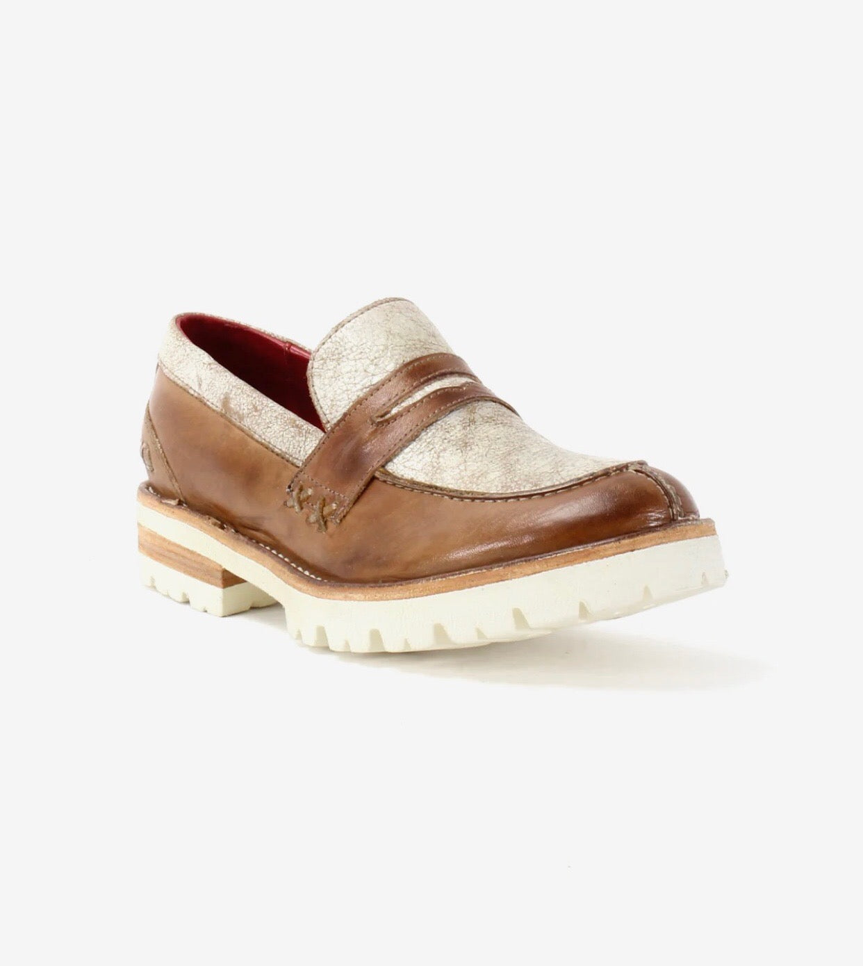 BED|STU Reina III Penny Loafer Tan Rustic/Nectar Lux