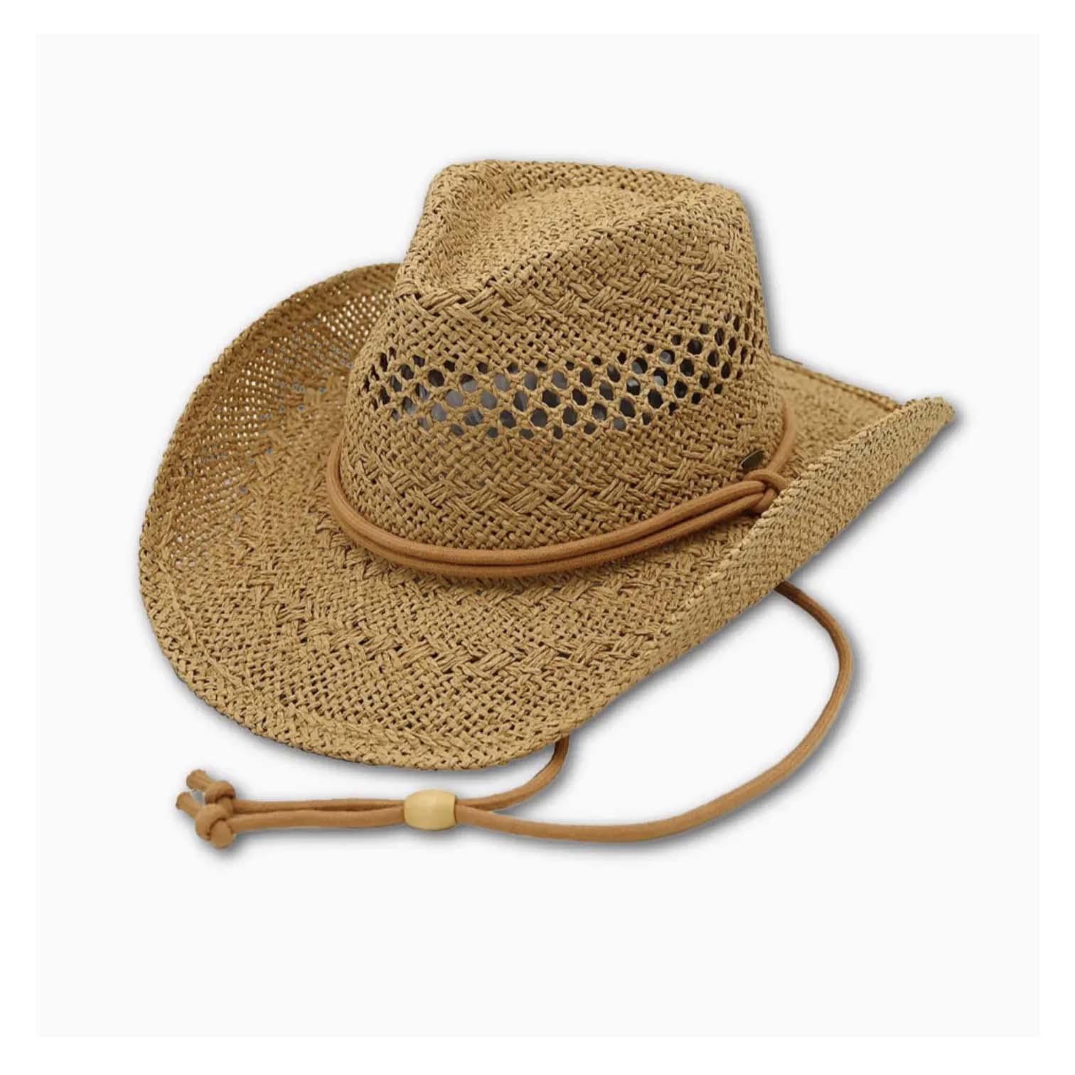 Embellish Your Life Adjustable Straw Hat Tan