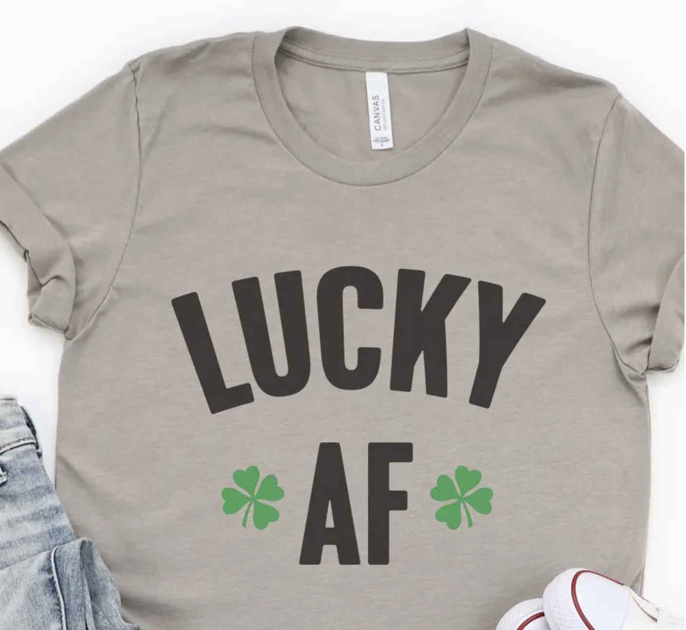 Quotable Life Lucky AF St. Patrick's Day T-shirt