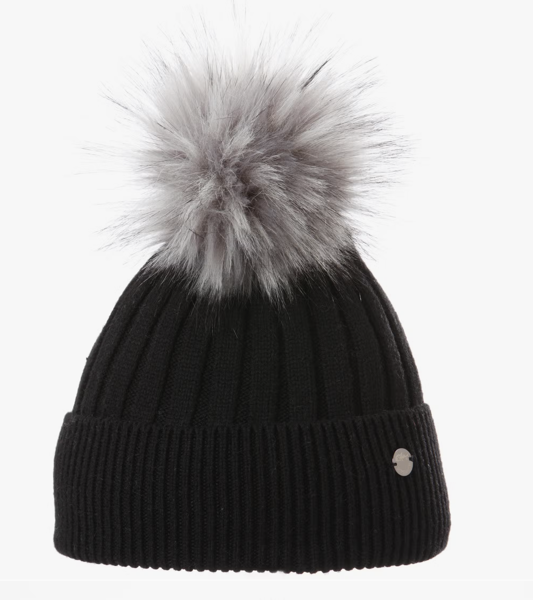 Screamer Rina Luxurious Faux Fur Pom Hat Black