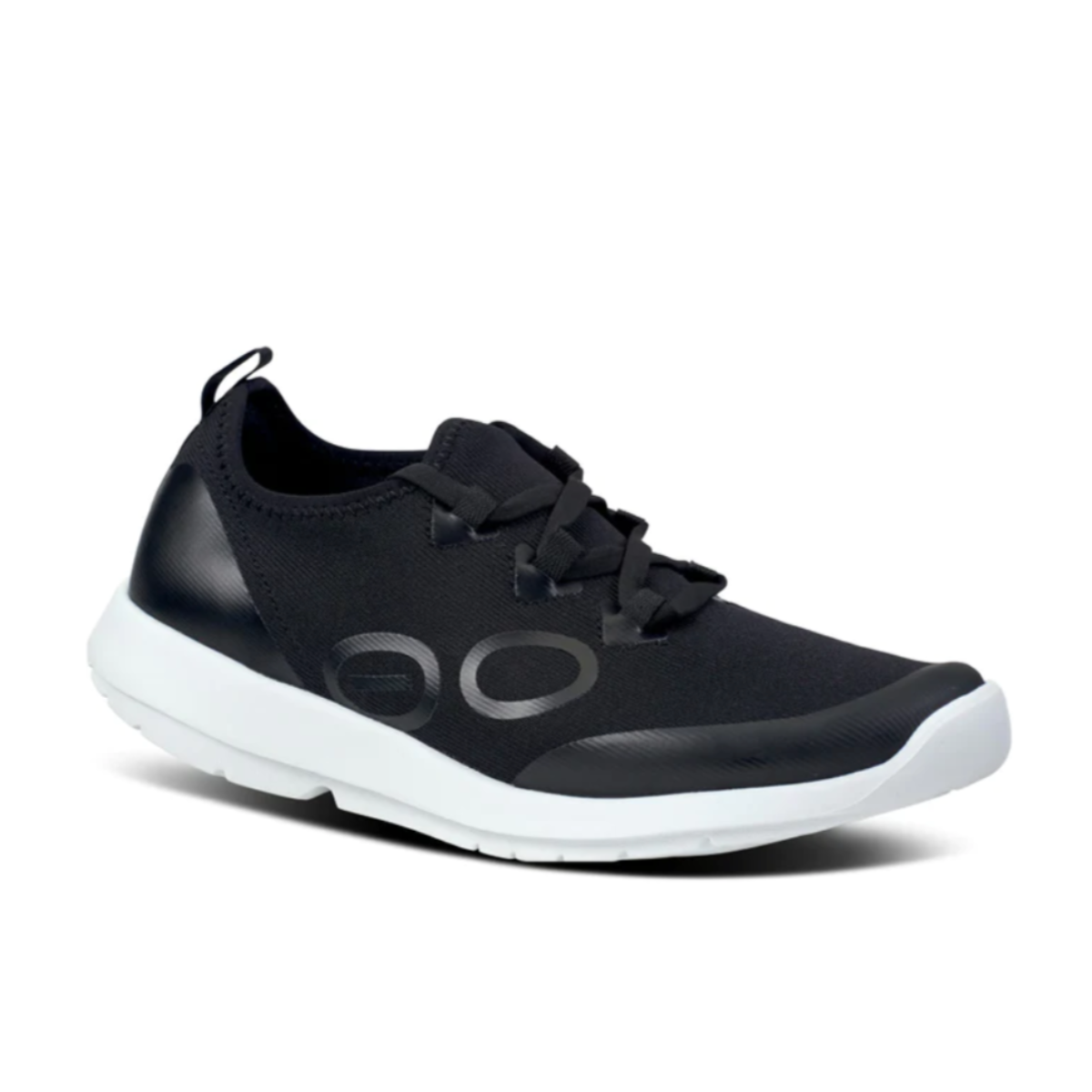 Oofos Women's OOmg Sport LS Laced Low Shoe Black