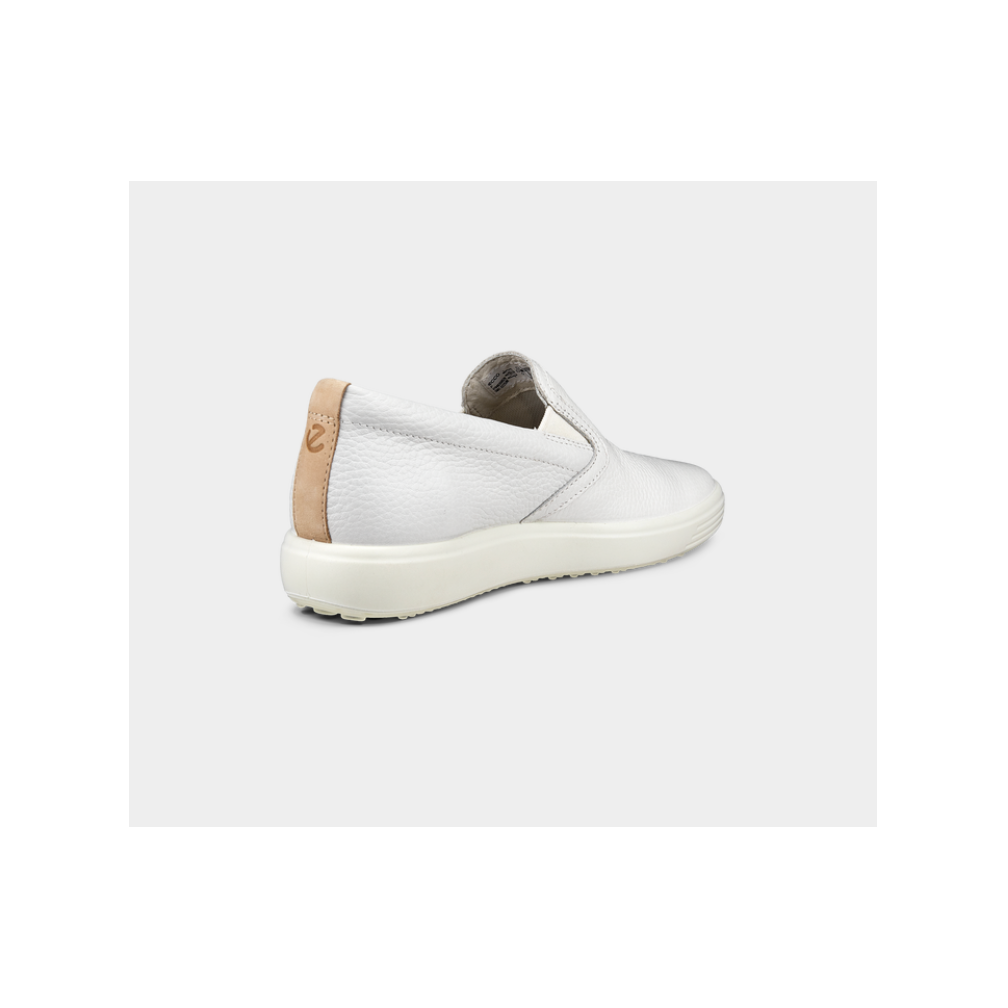 ECCO Soft 7 Casual Slip-On White Leather