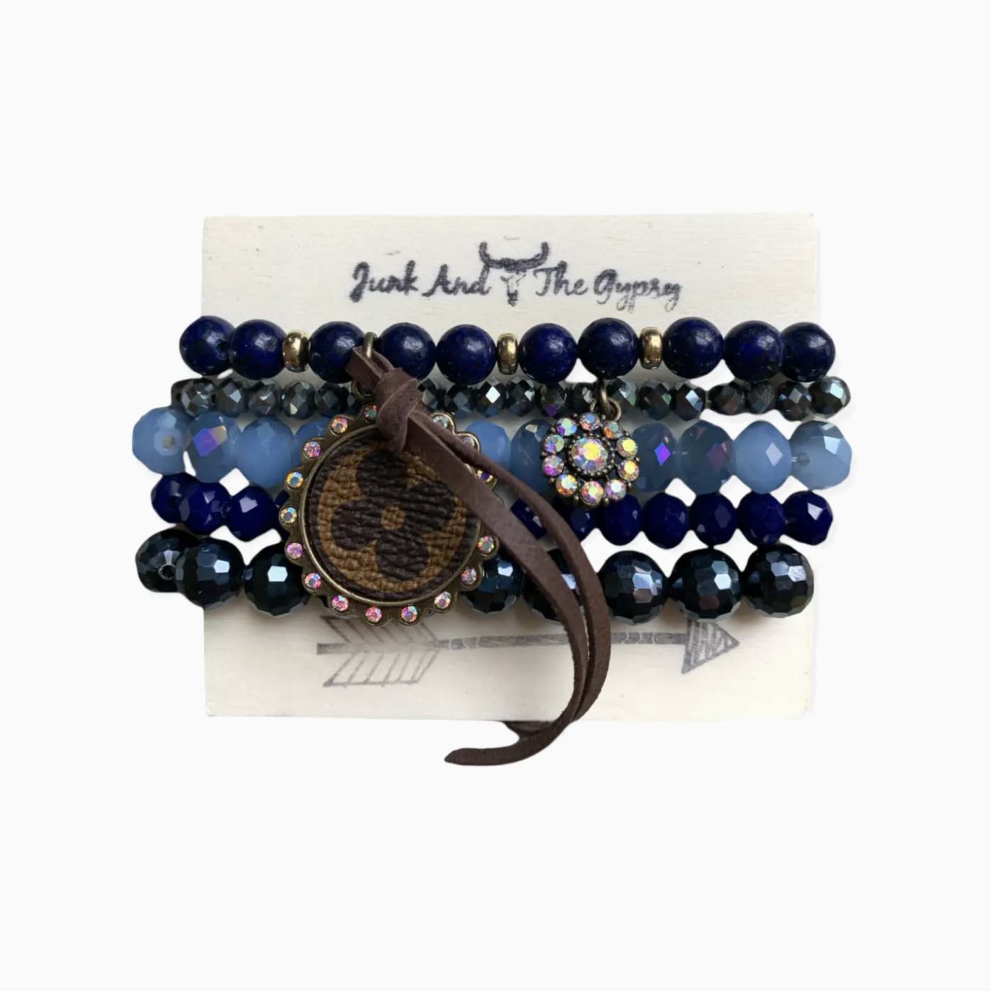 Junk And The Gypsy Blueberry Stacked Bracelet