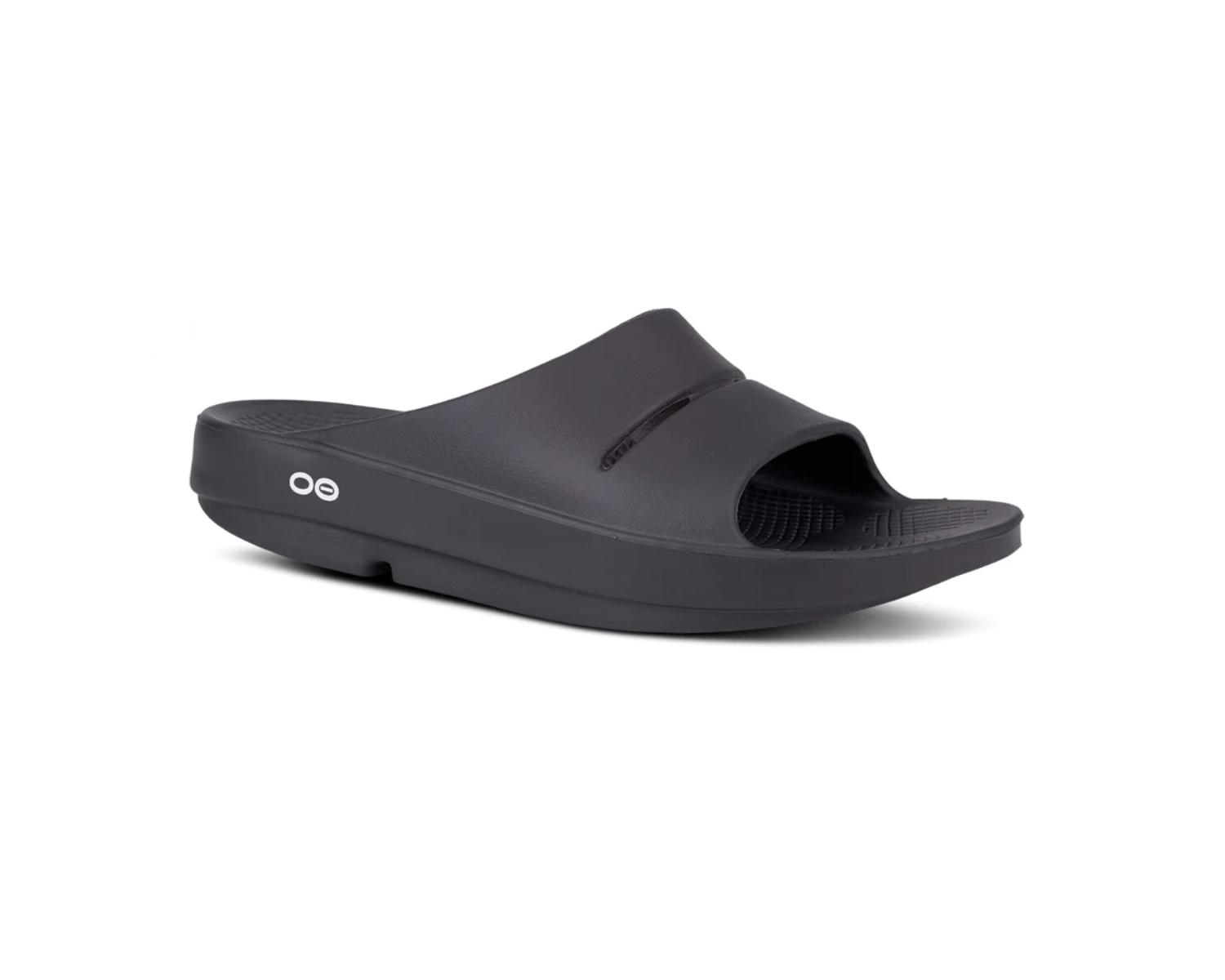 Oofos Unisex Ooahh Slide Sandal Black