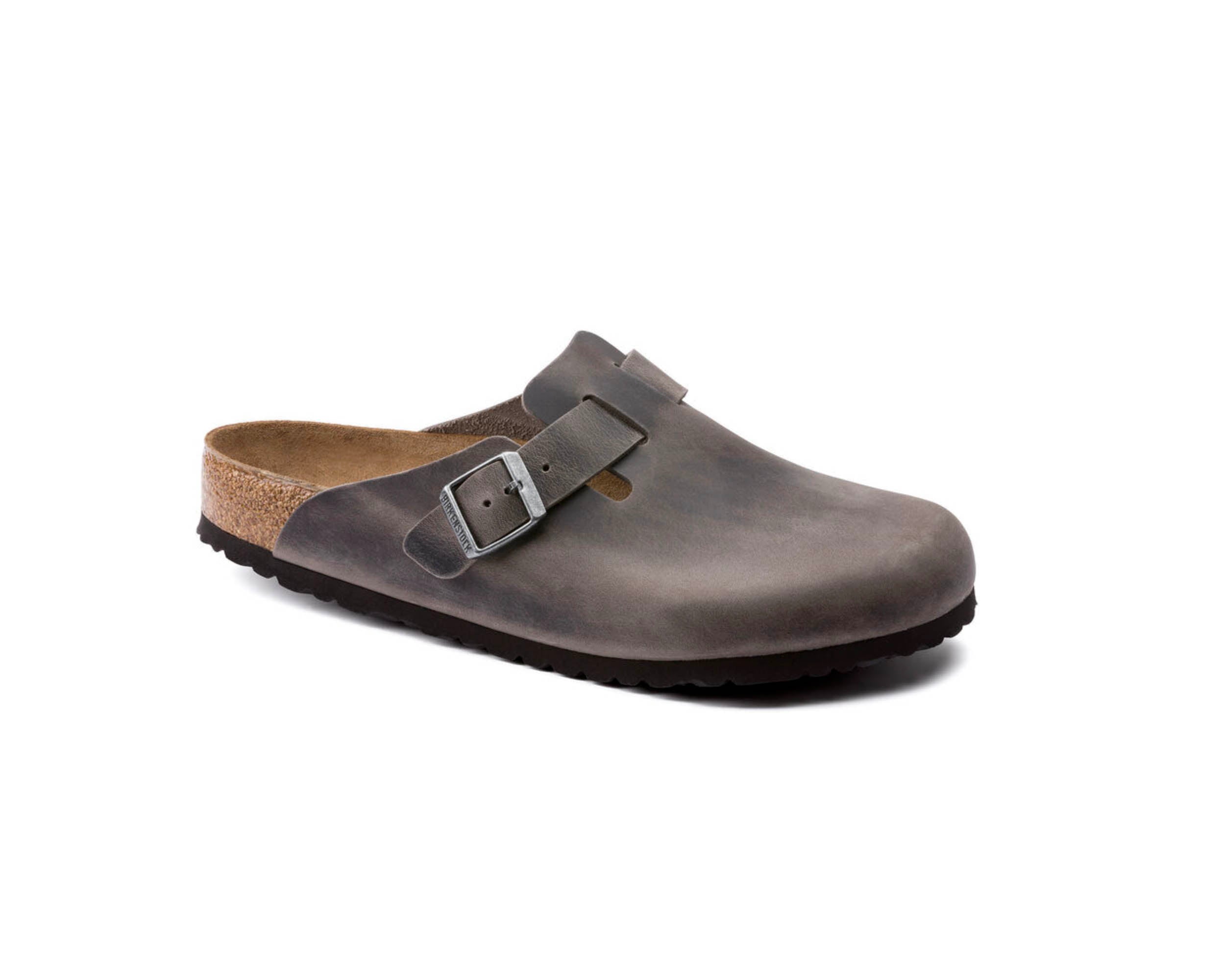 Birkenstock Boston Soft Footbed Oiled Leather Iron