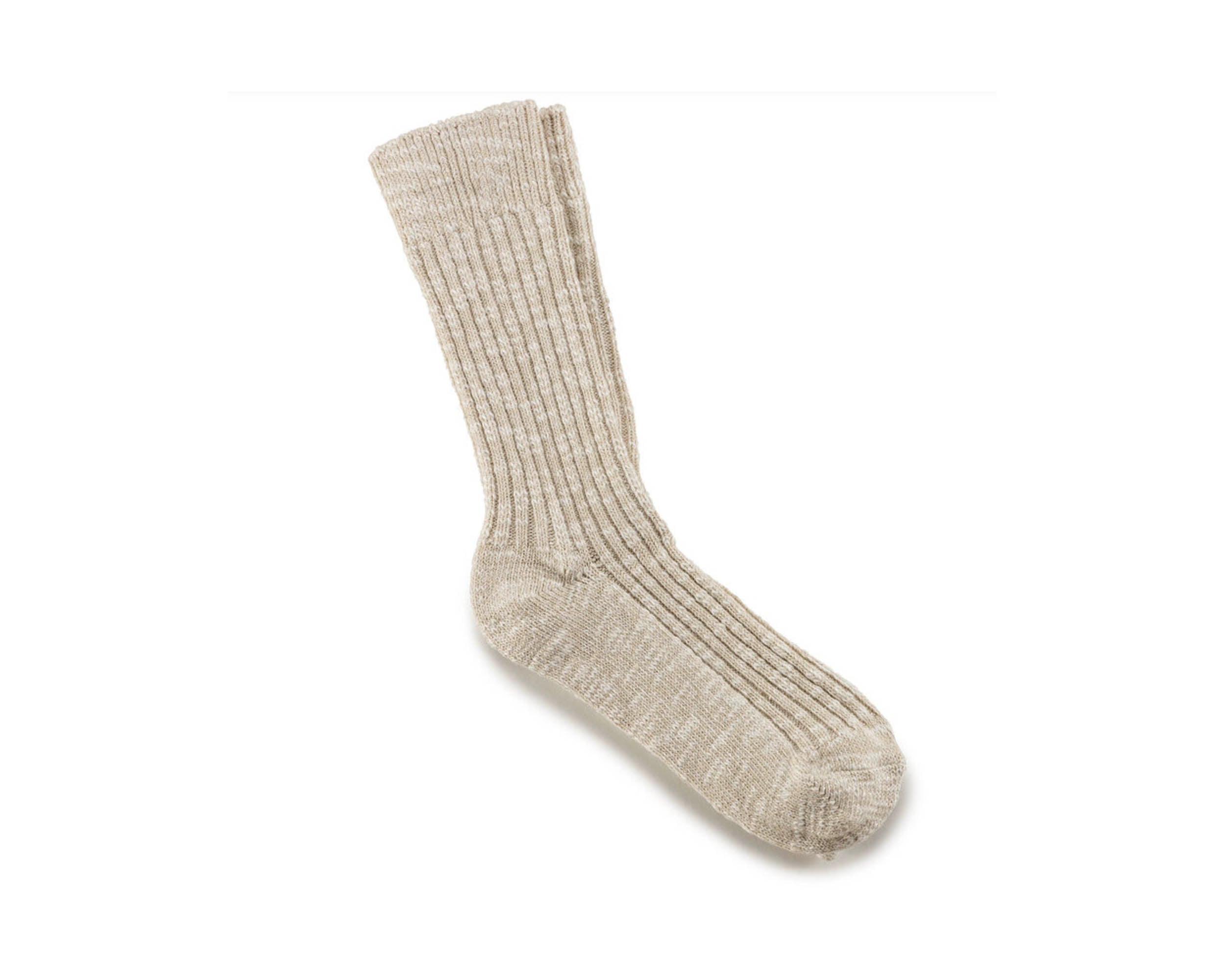 Birkenstock Socks - Tan/White