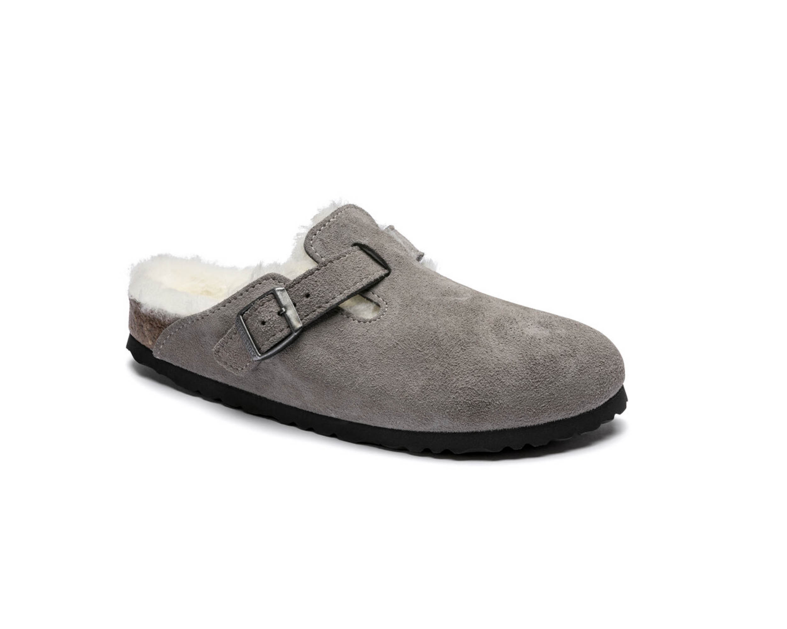 Birkenstock Boston Shearling Stone Coin