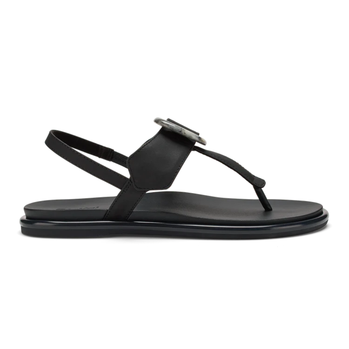 OluKai Women's La'i T-Bar Sandal in Black
