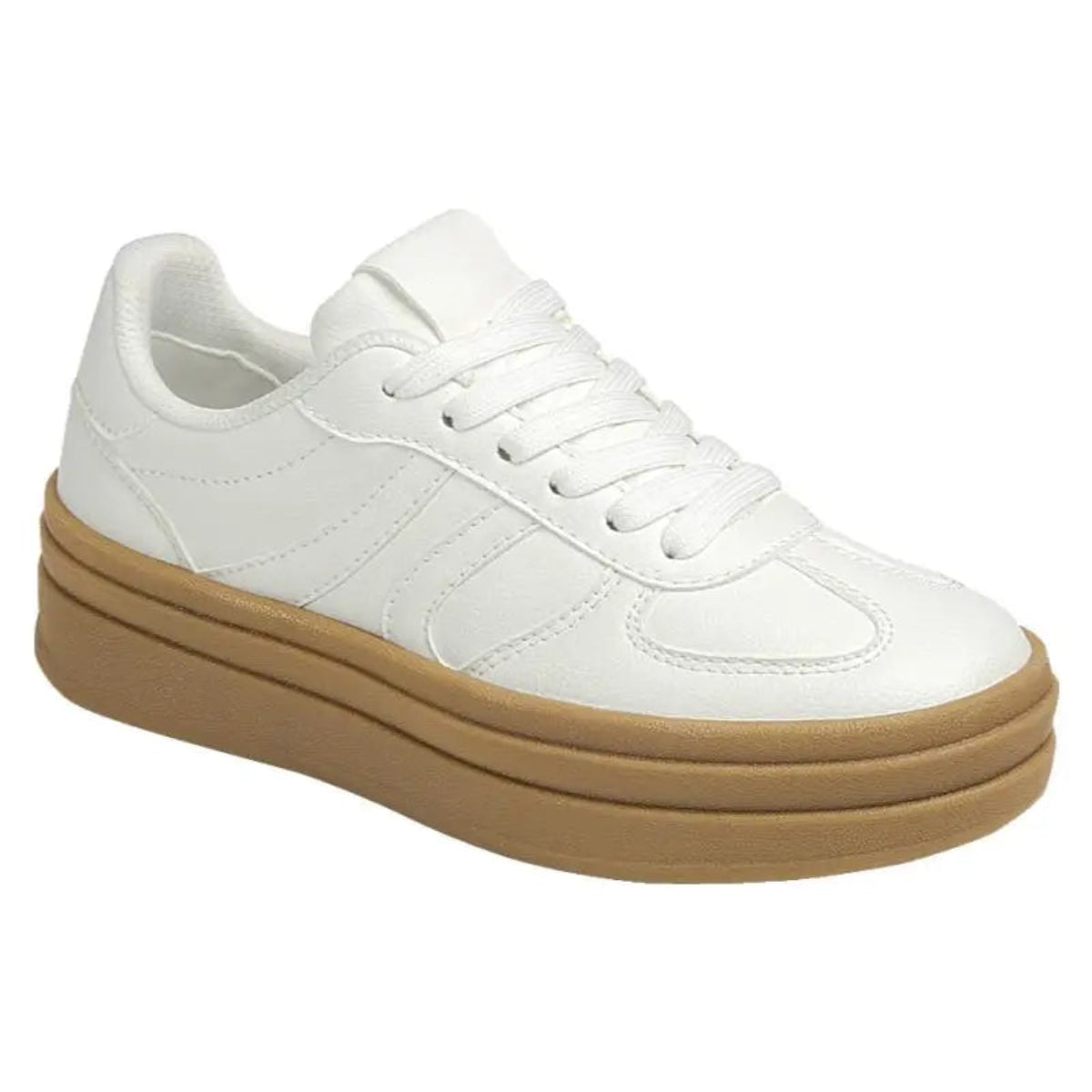 White Platform Sneakers