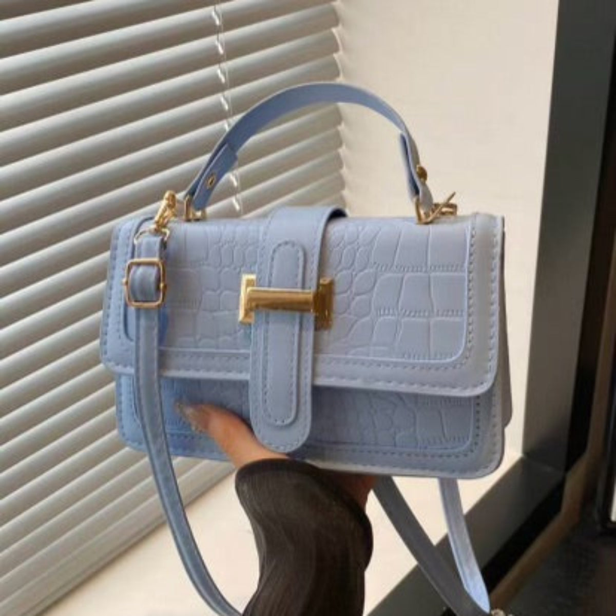 Mini Blue Crossbody Bag