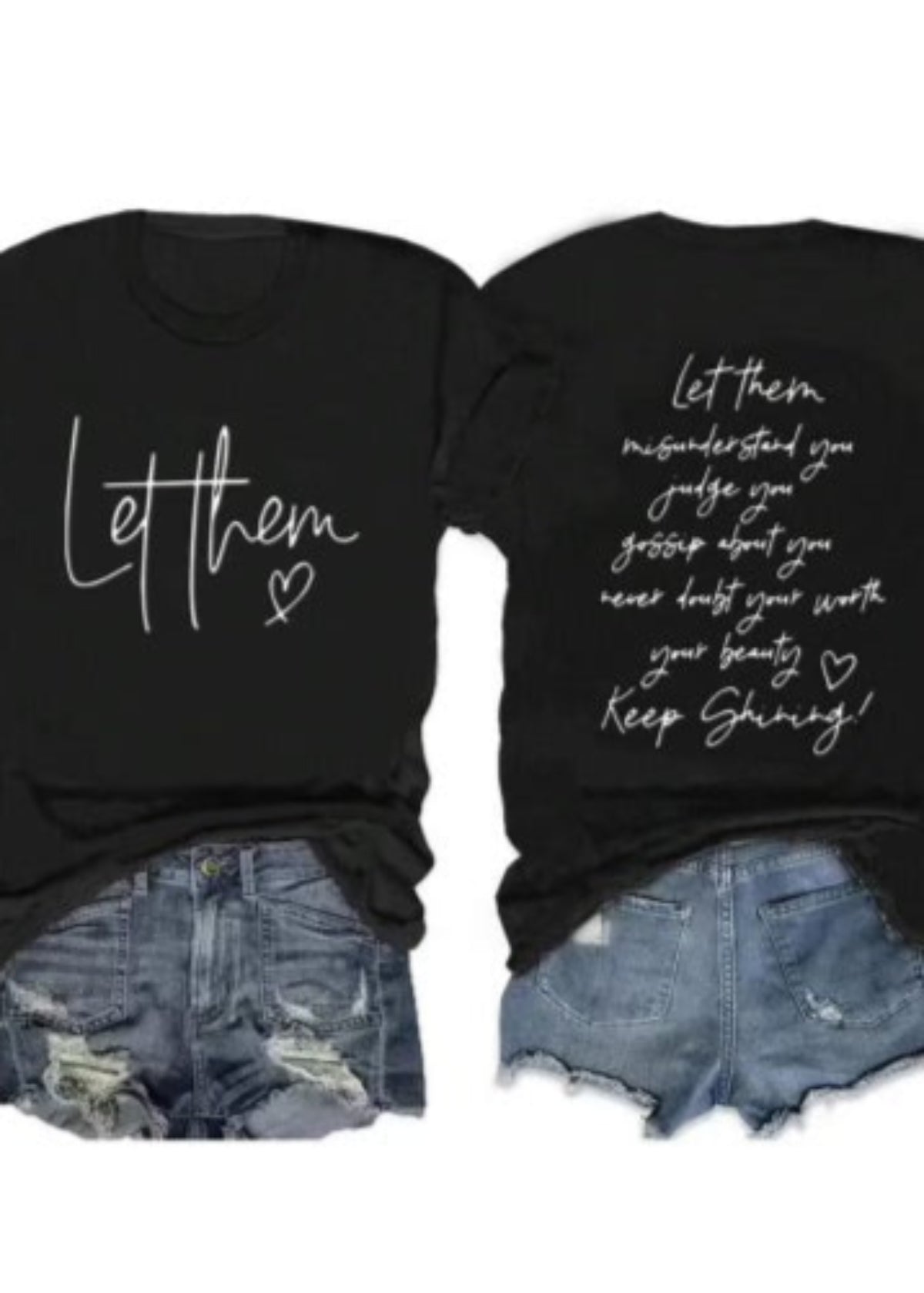 Let them T-Shirt in Black