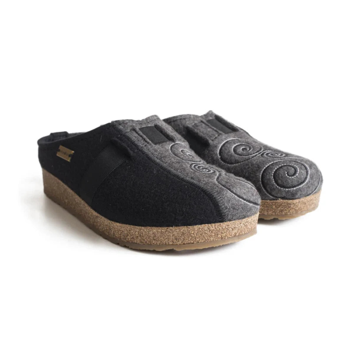 Haflinger Magic Clog Black/Grey