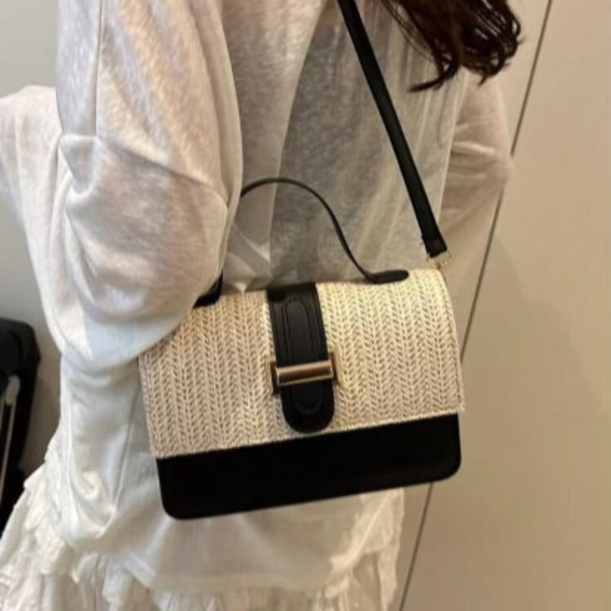 Mini Textile Crossbody Bag