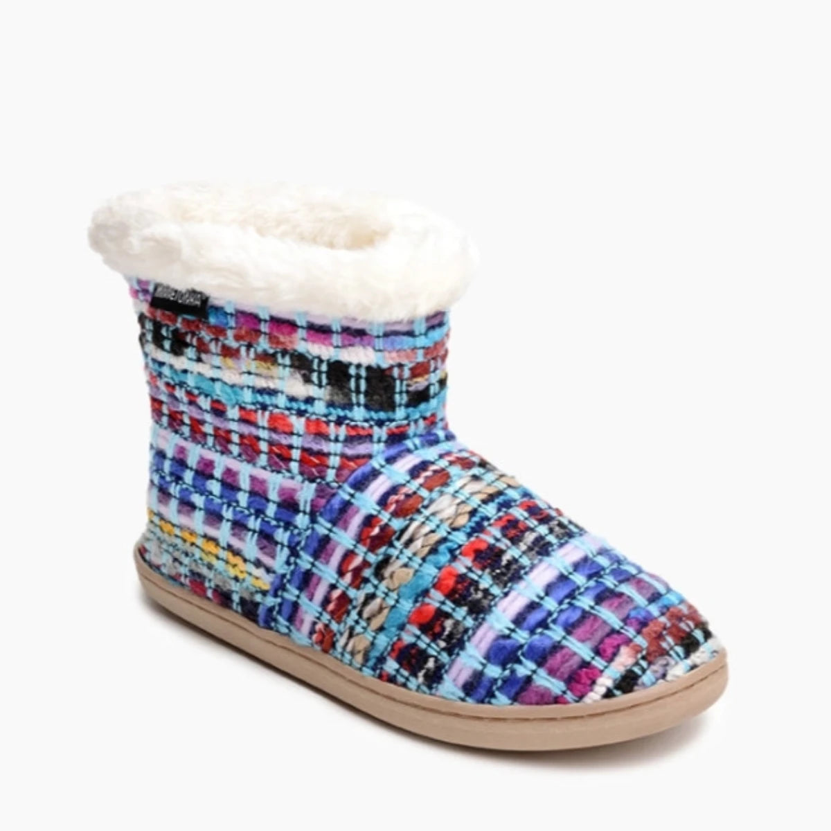 Minnetonka Betty Slipper Bootie in Turquoise Multi