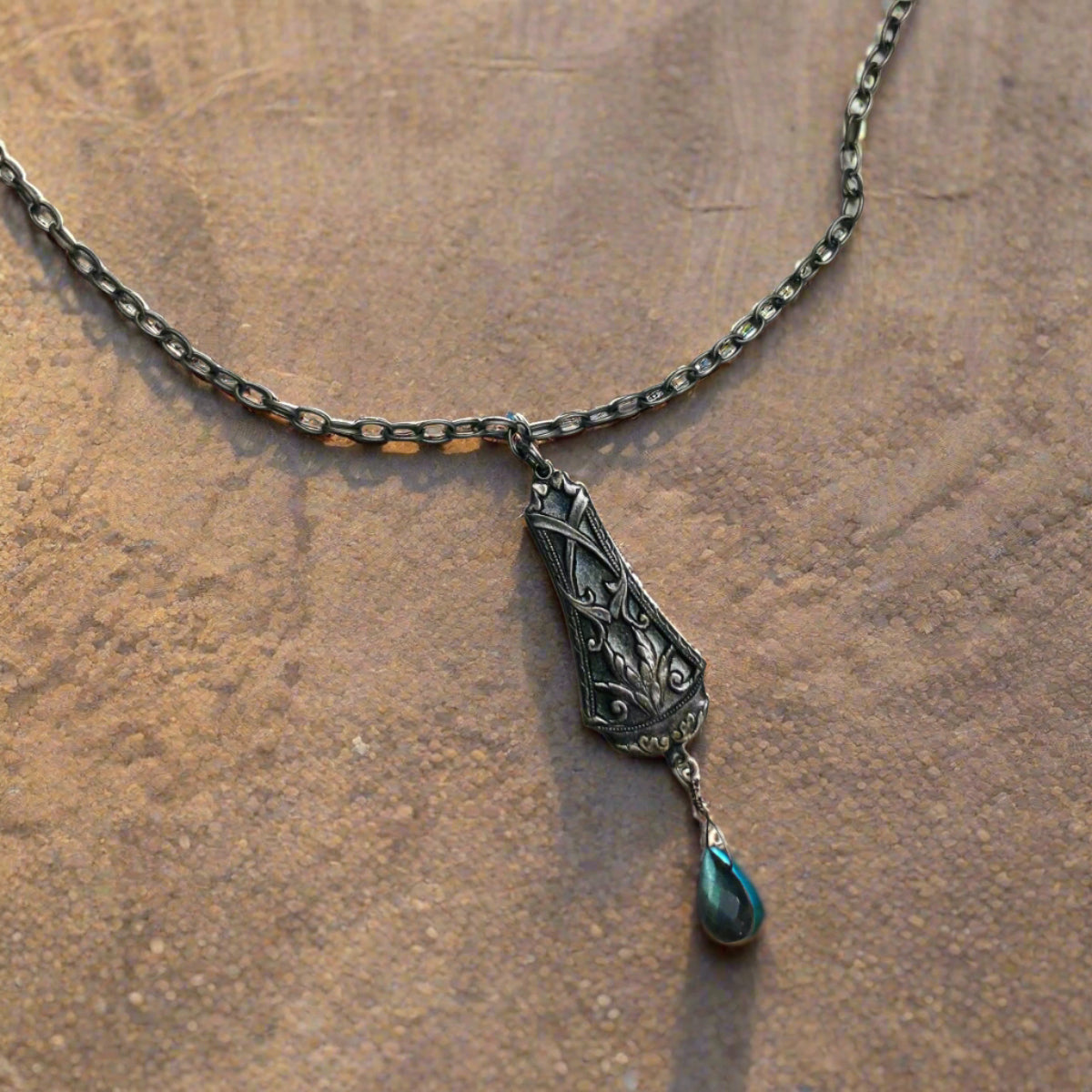 Labradorite Drop Necklace