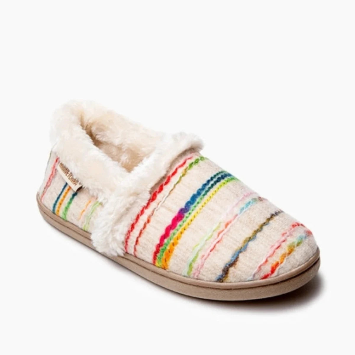 Minnetonka Dina Slipper in Cream Multi