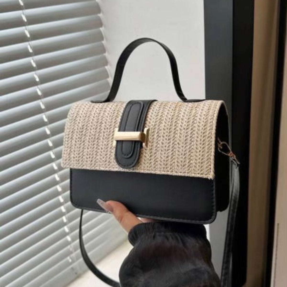 Mini Textile Crossbody Bag