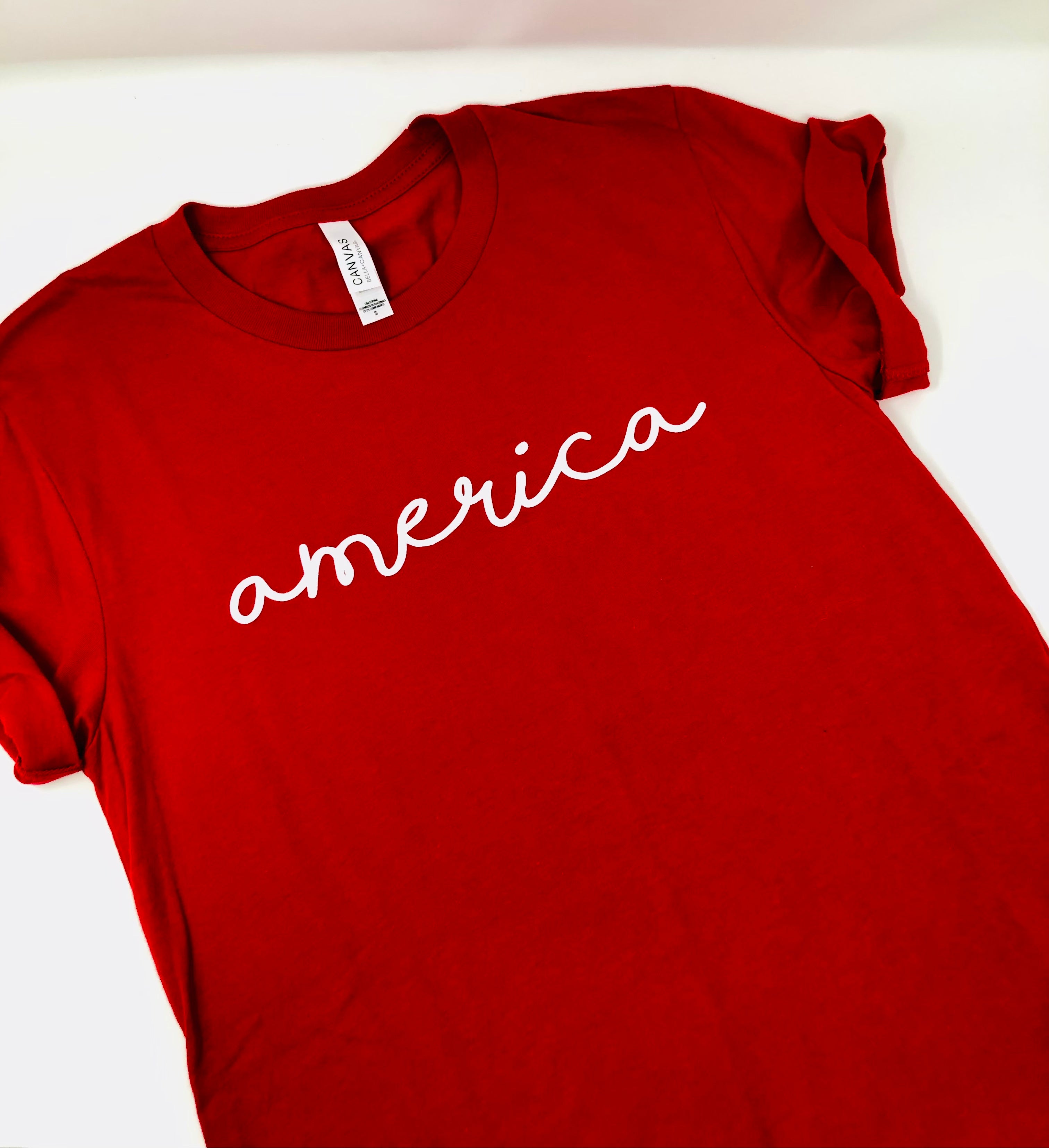 America T-Shirt Red