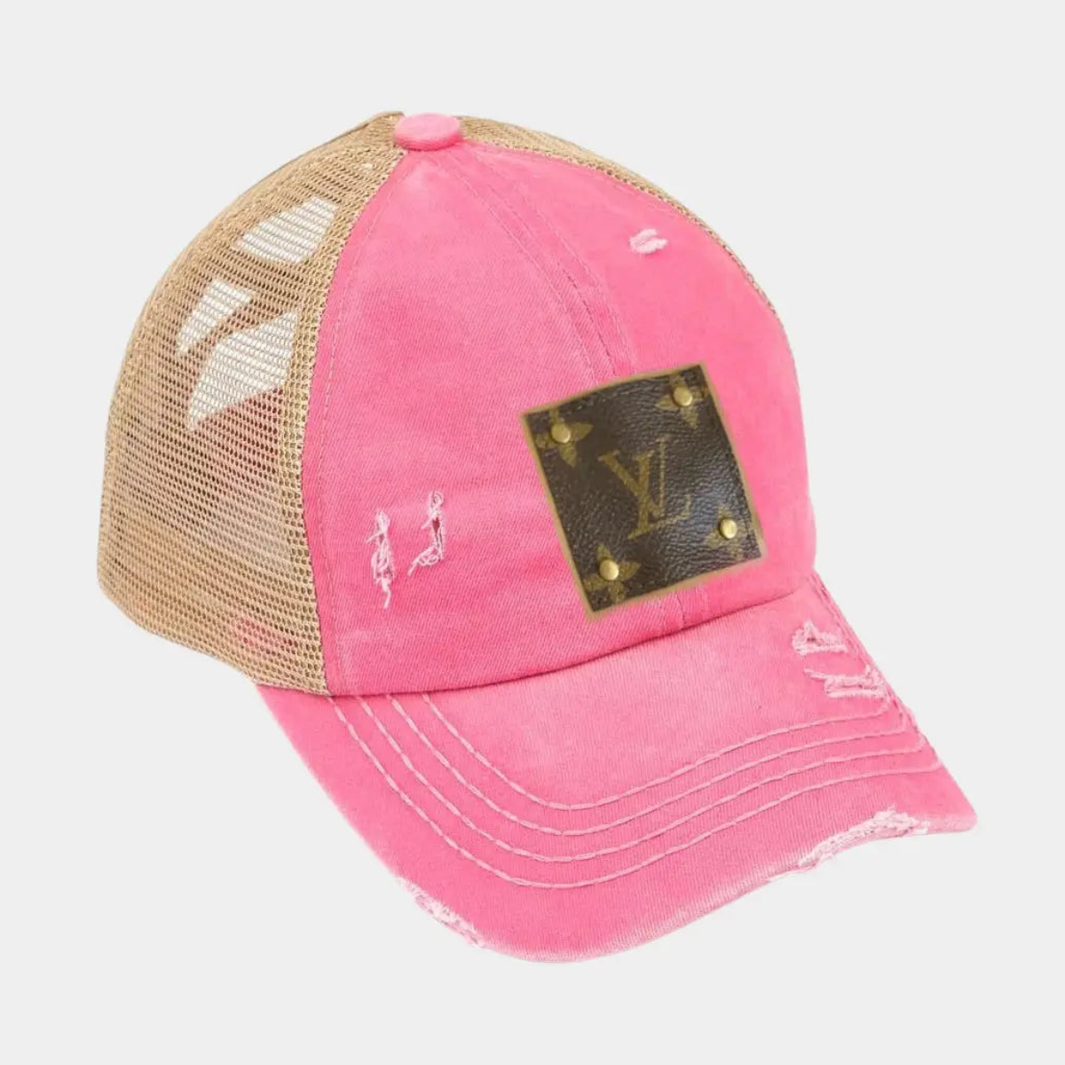 Embellish Your Life Upcycled LV Hat Pink