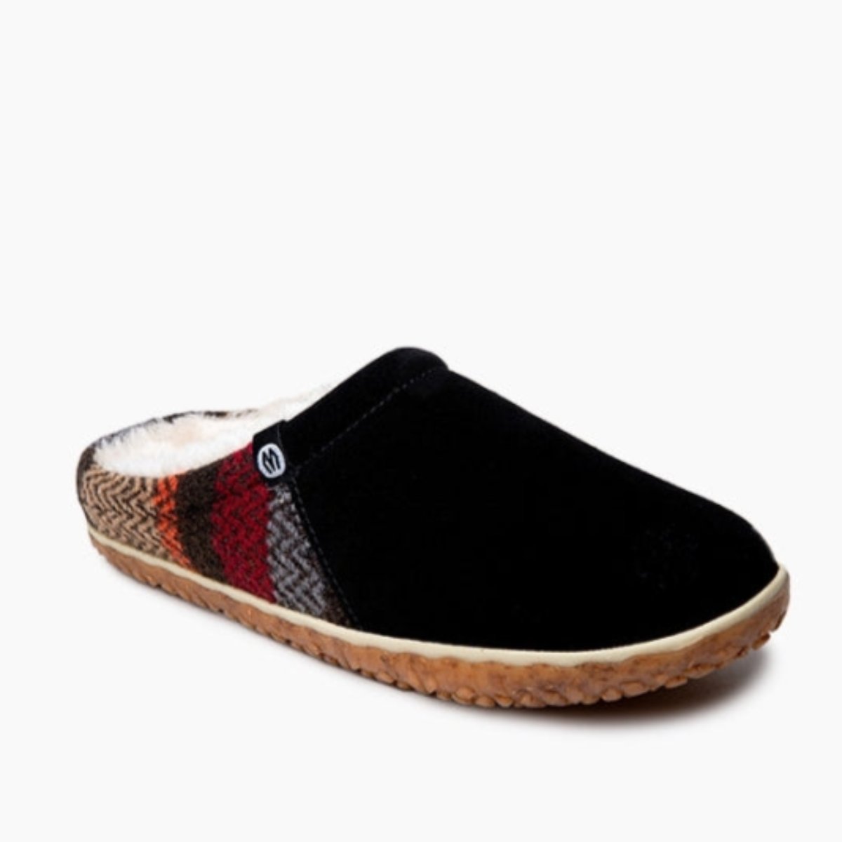 Minnetonka Tahoe Slipper in Black Multi