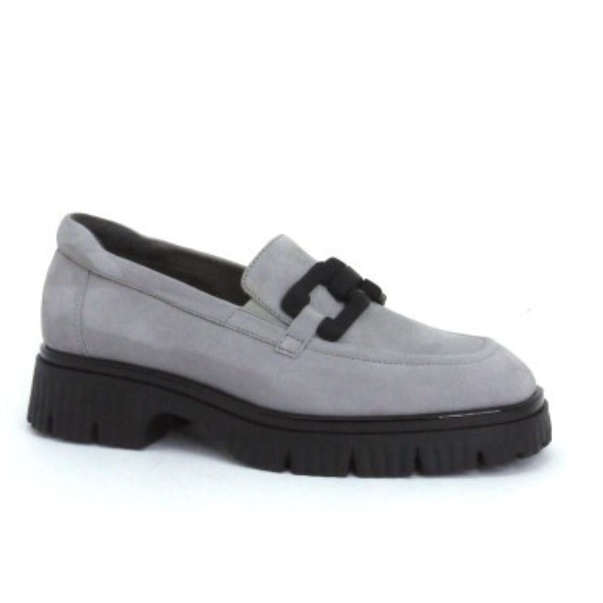 Softwaves Vanya Suede Loafer in Grey