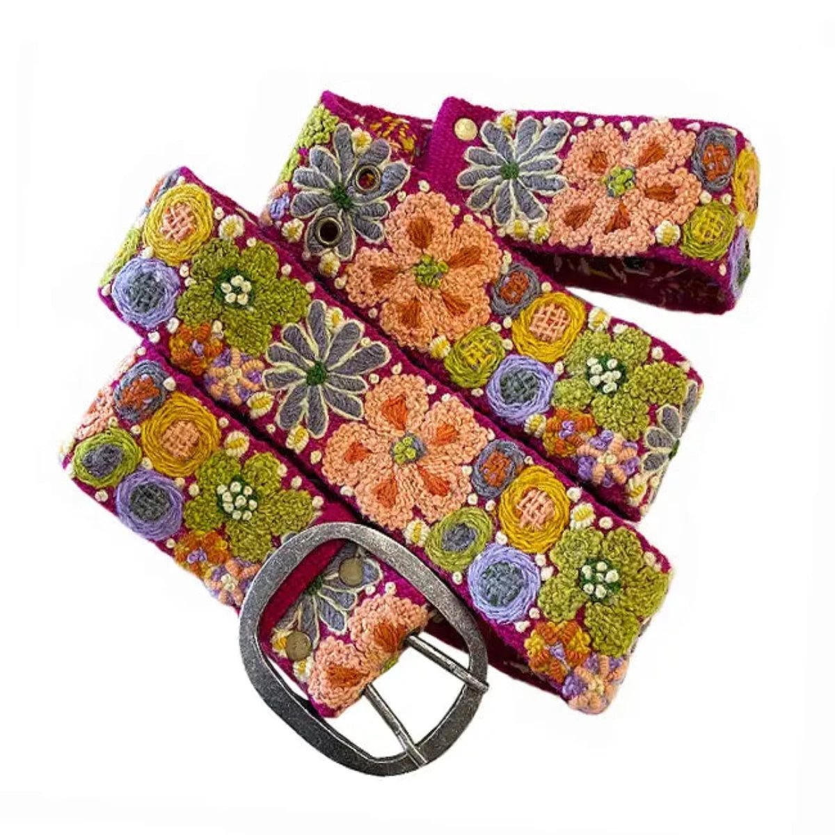 Jenny Krauss Wildflowers Embroidered Belt