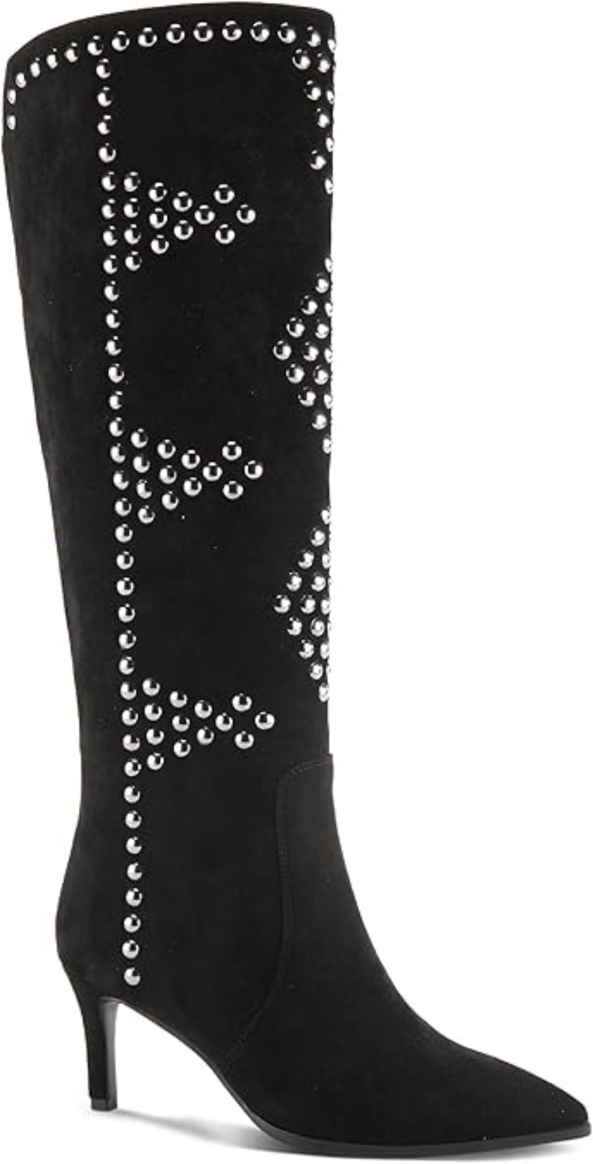 Azura Black Studded Tall boot