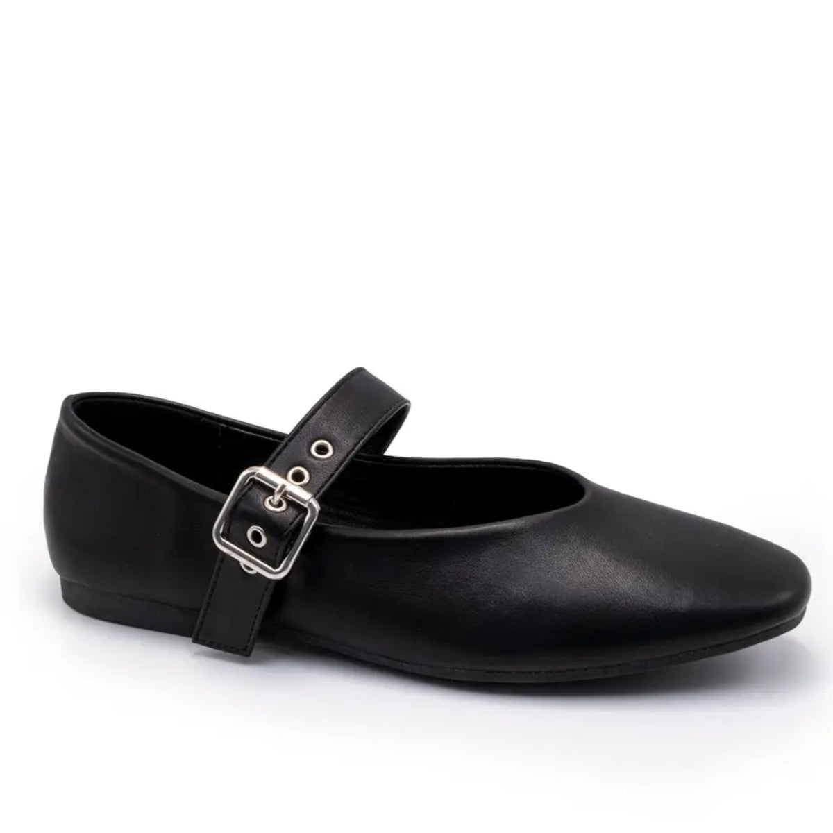 Mary Jane Ballet Flats in Black