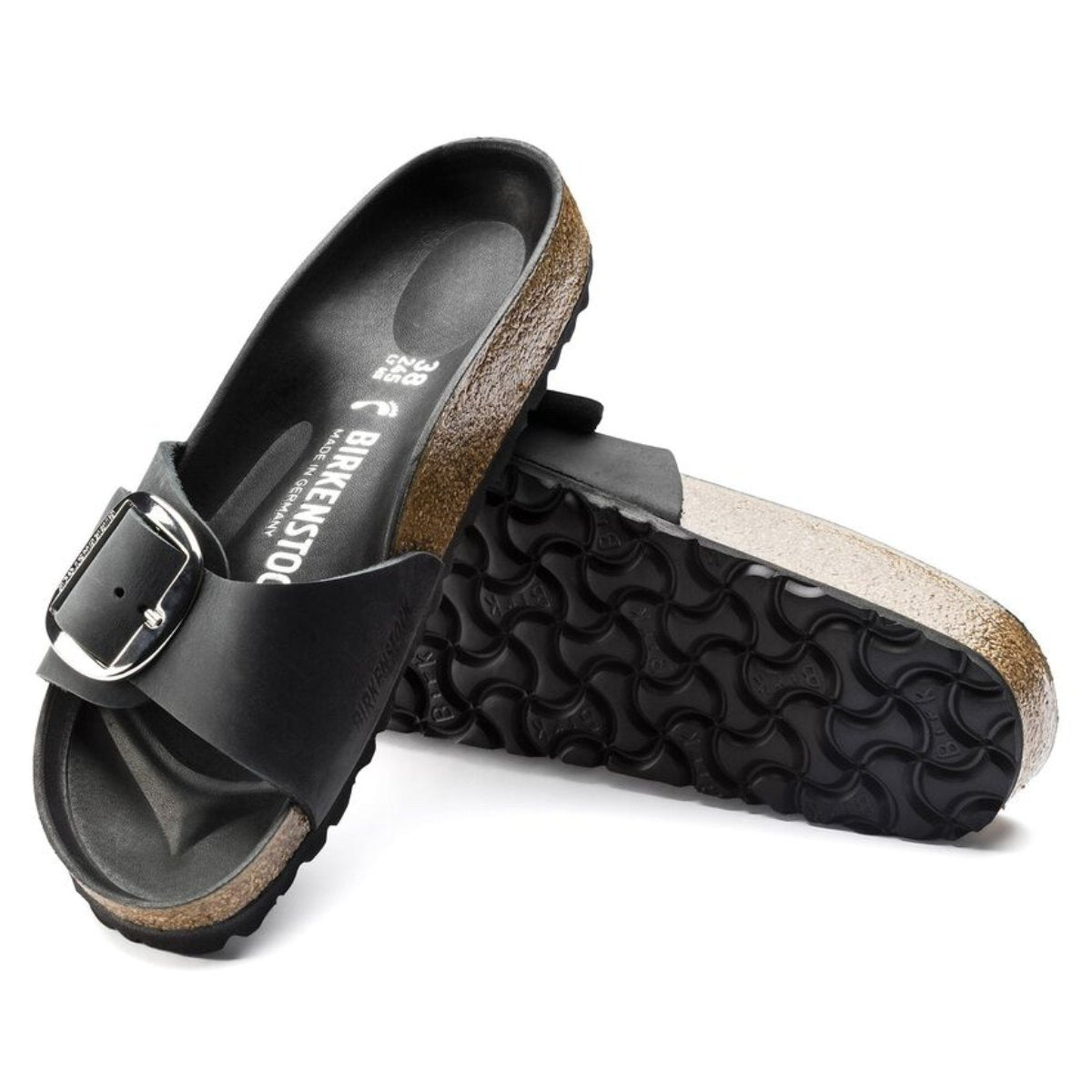 Birkenstock Madrid Big Buckle in Black