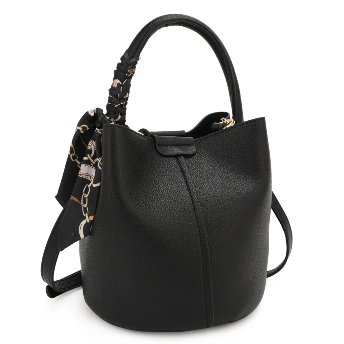 Charlize Bucket Bag in Black