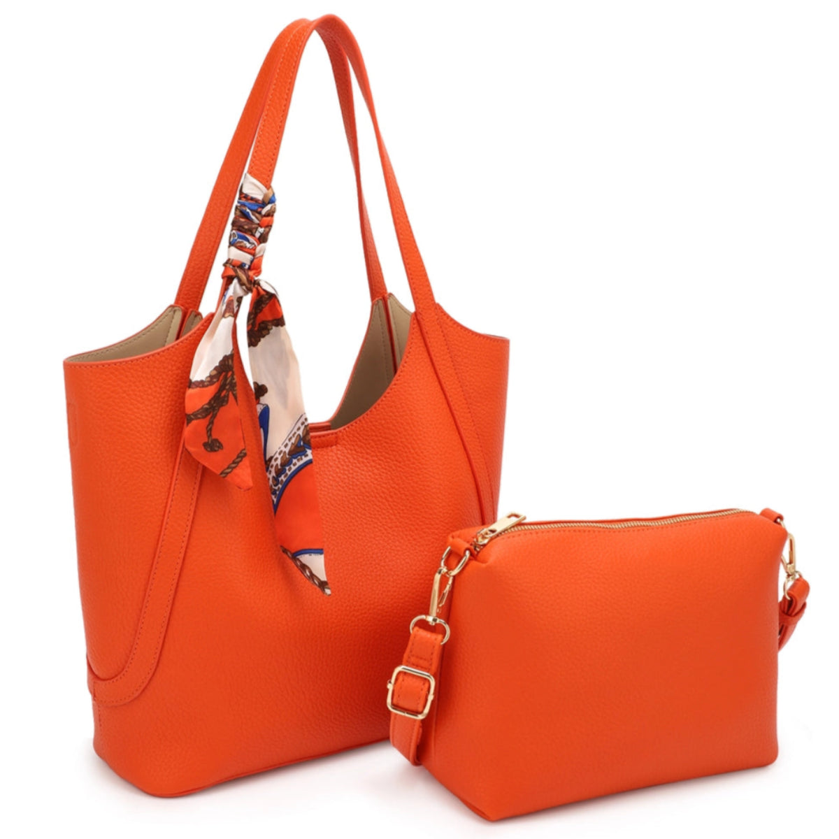 Mary Tote Set in Orange