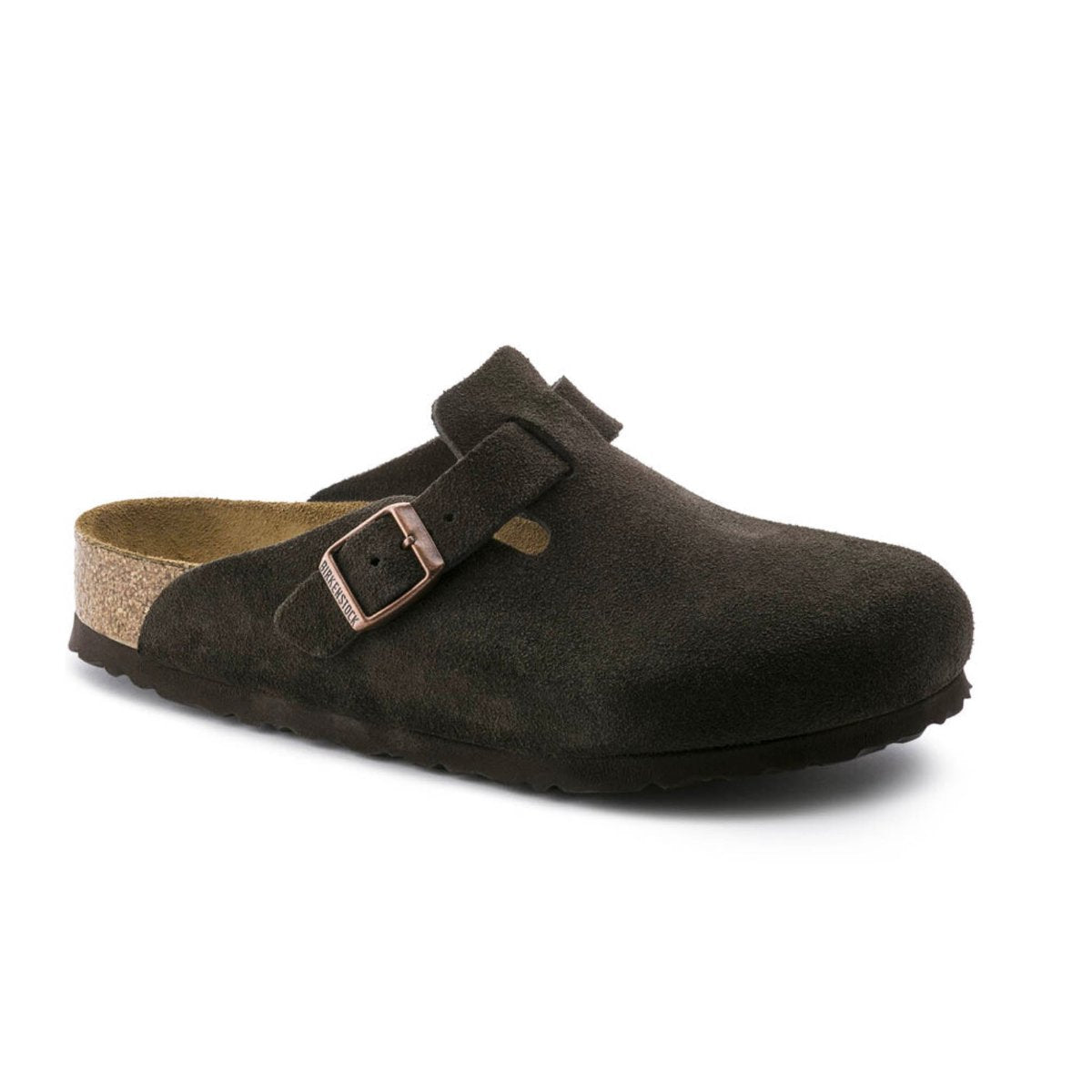 Birkenstock Boston Soft Footbed Mocha Suede