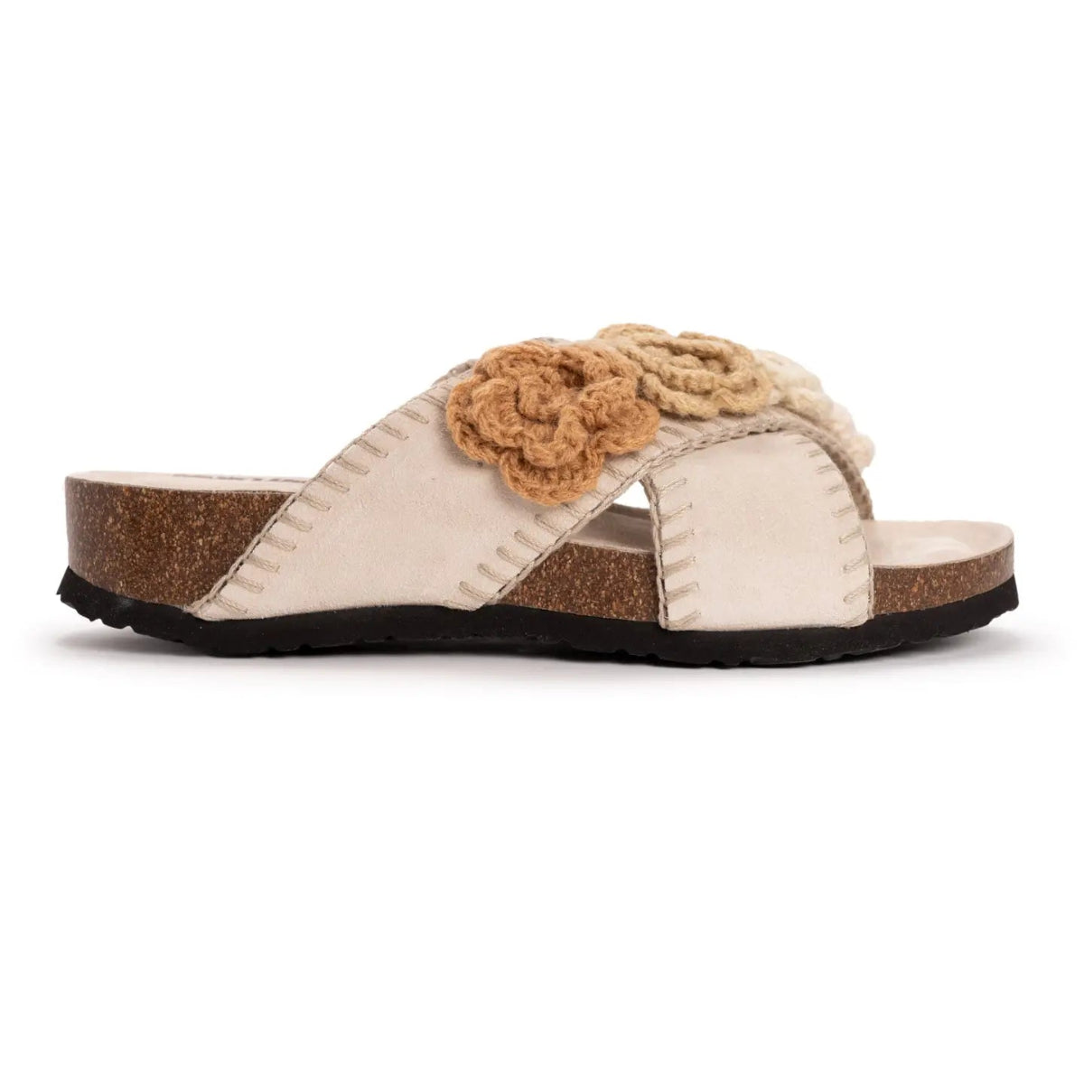 Muk Luk Penelope Crochet Flower Sandal