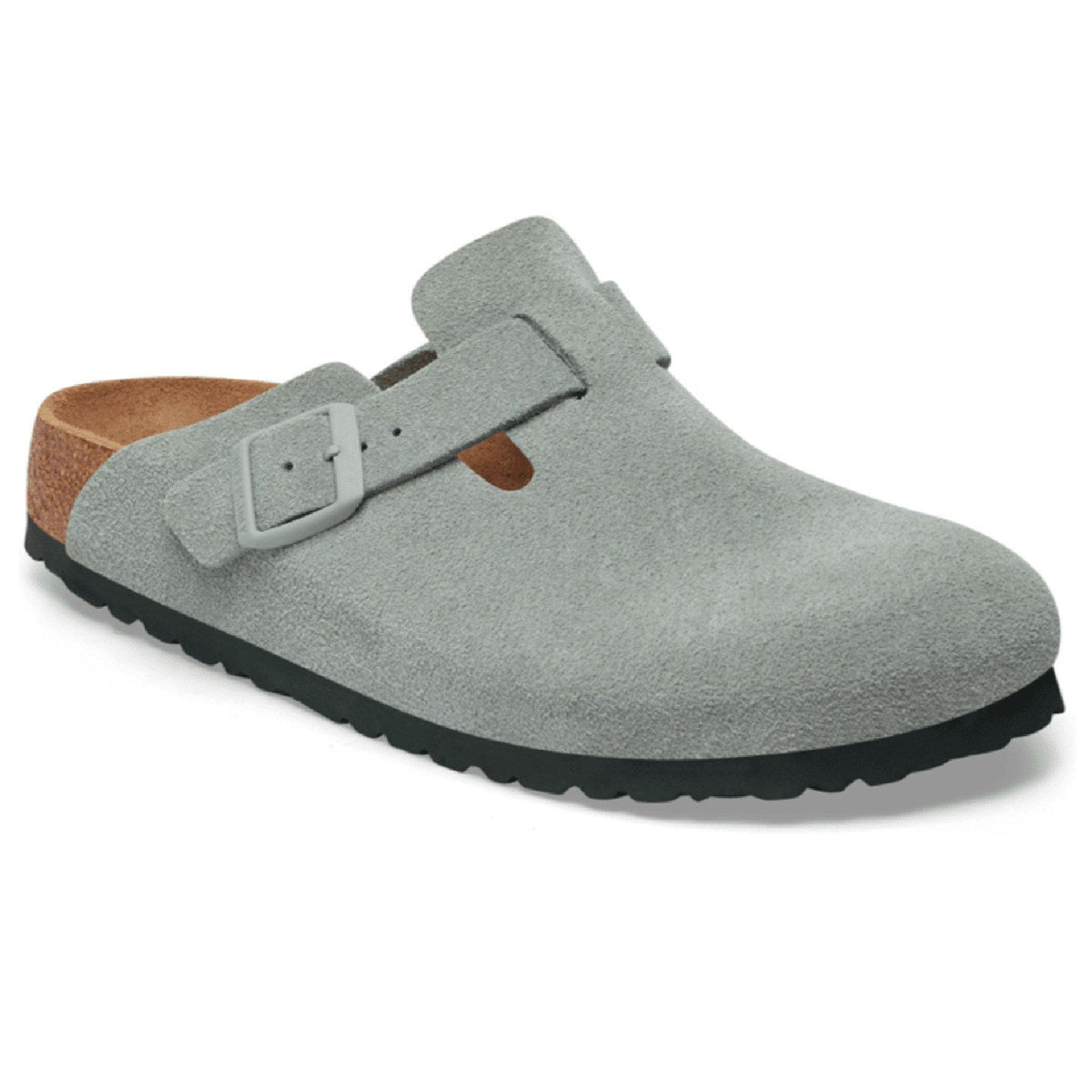 Birkenstock Boston Suede in Pure Sage