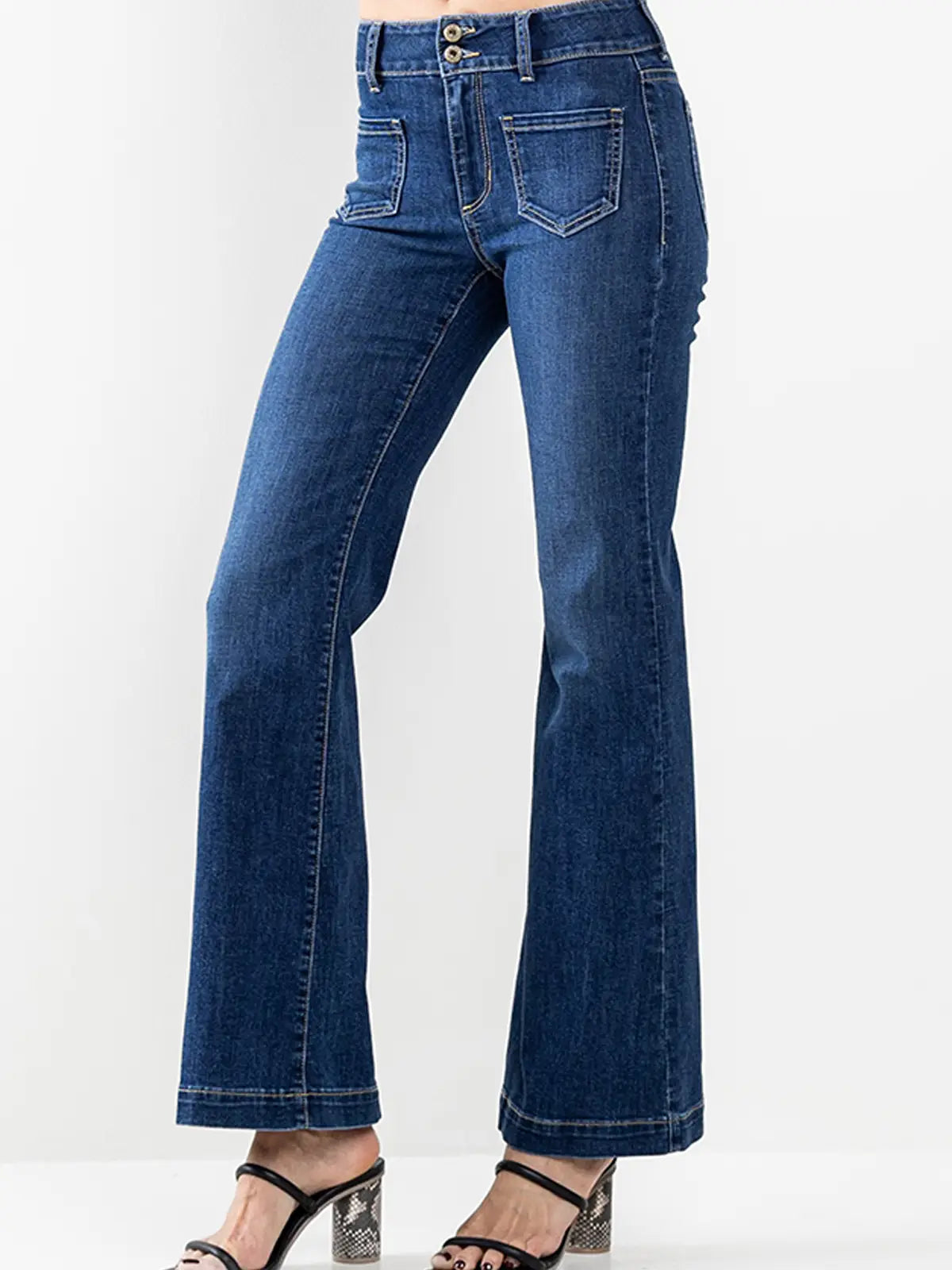 Sneak Peek Mid-rise Flare Jeans