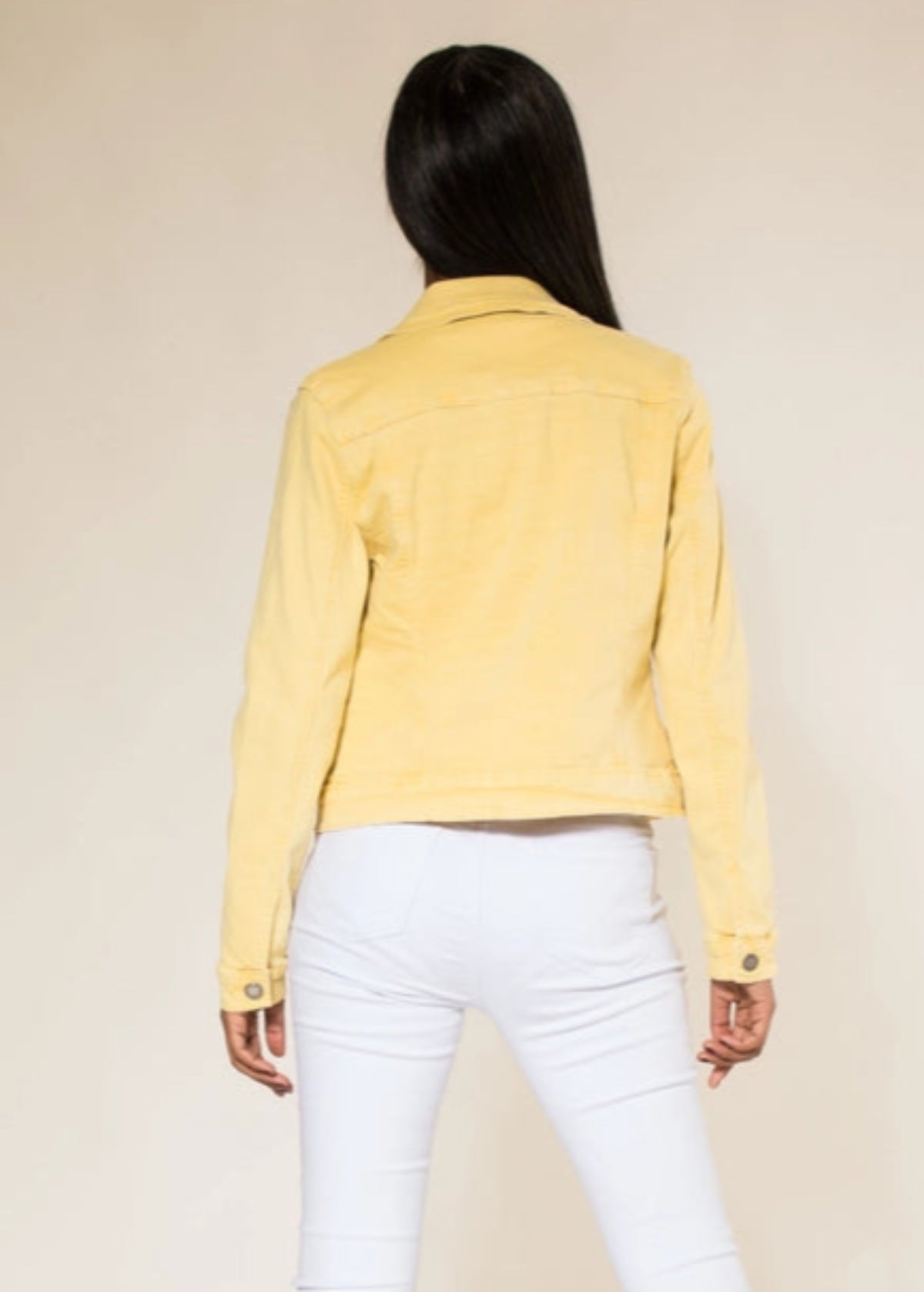 Nina Carter Fitted Jacket in Yellow